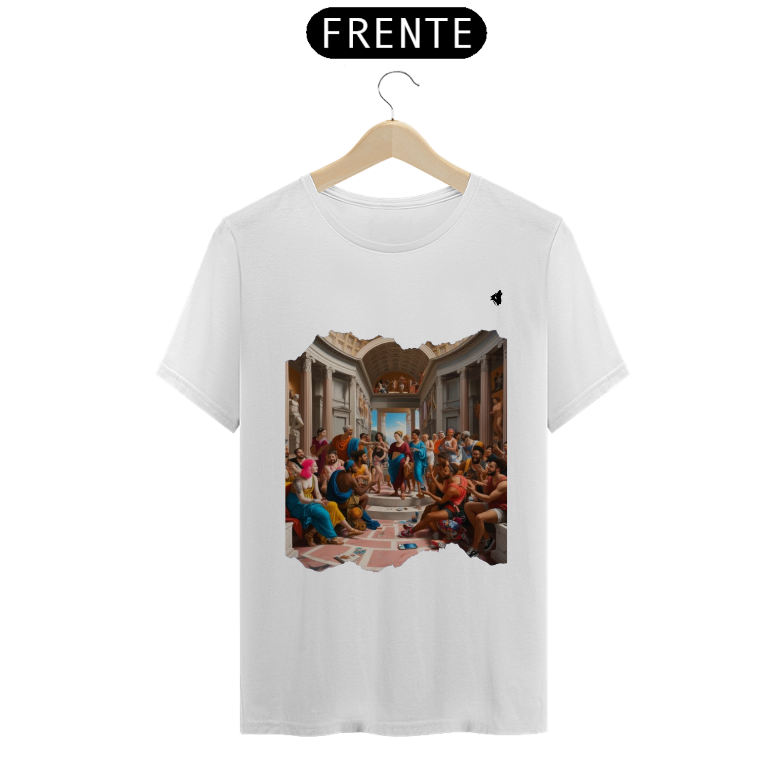 camiseta escola de Atenas