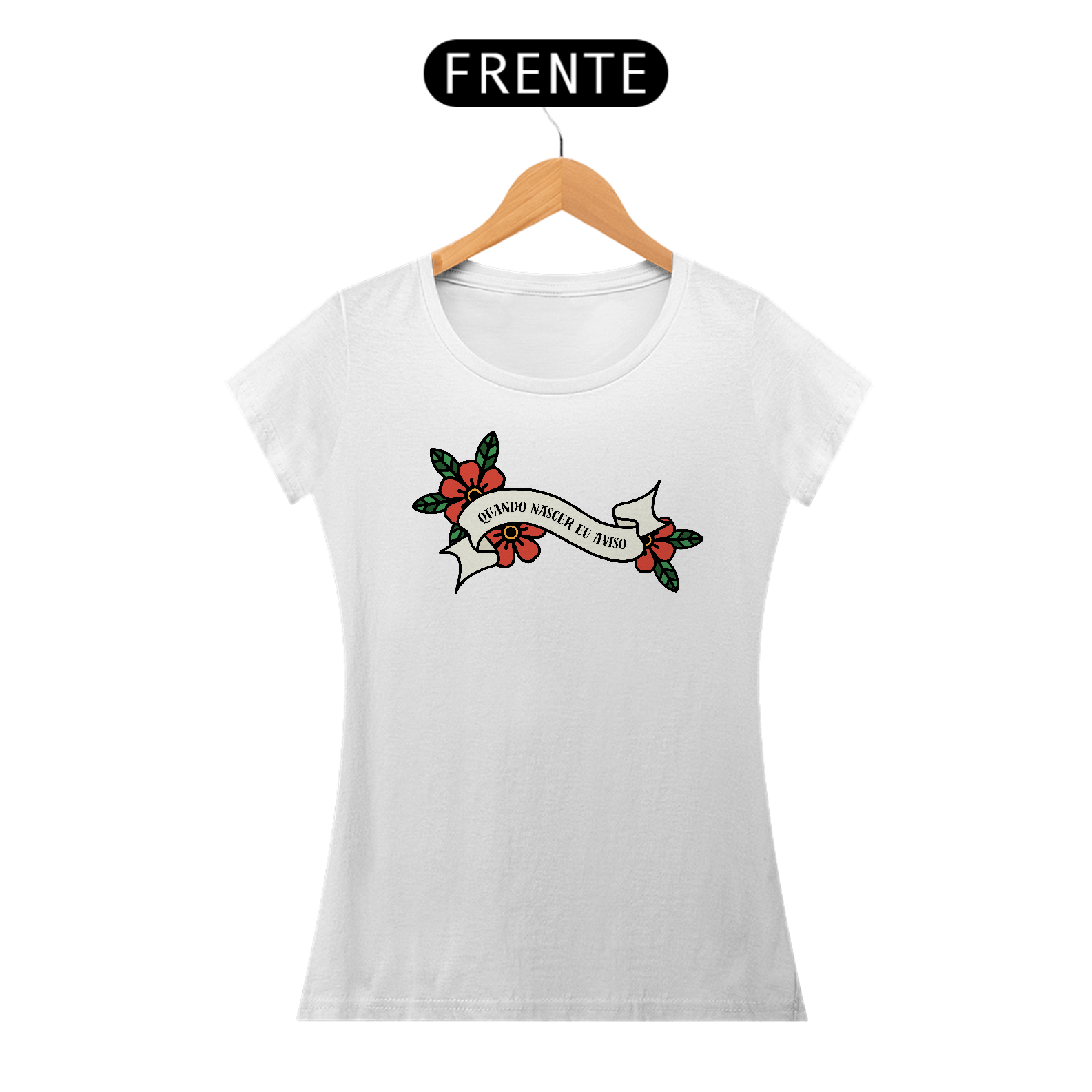 Baby Look - Faixa quando nascer eu aviso