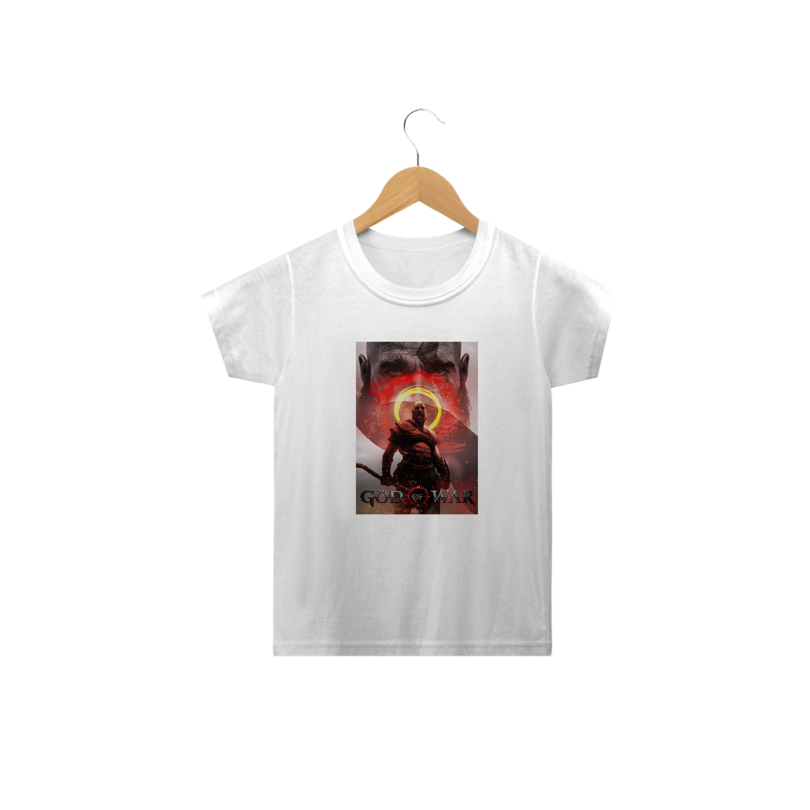 camiseta infantil  god of war