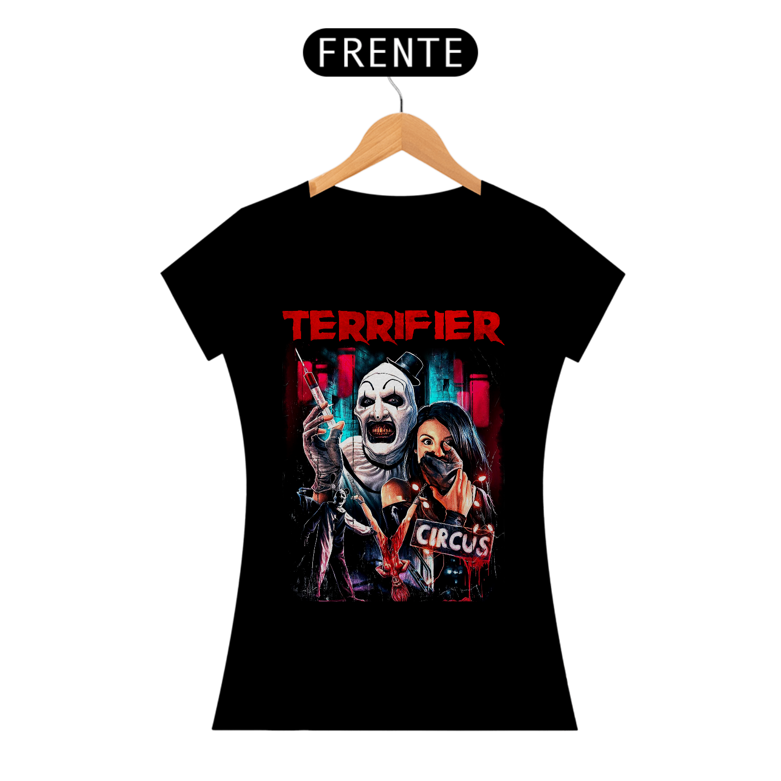 Camiseta baby look - Terrifier