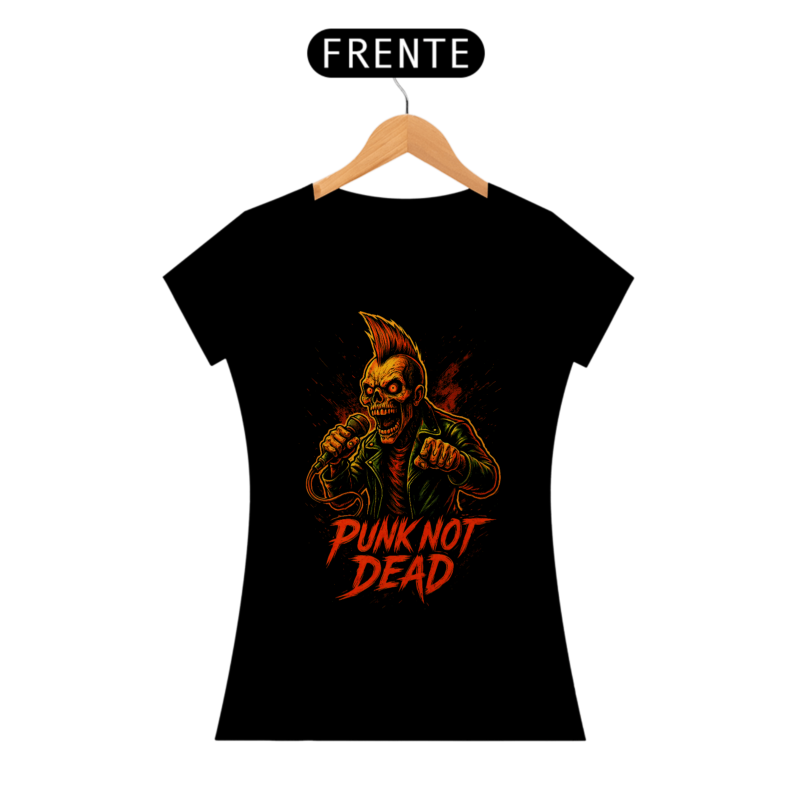 Camiseta - Punk Not Dead - Baby Look