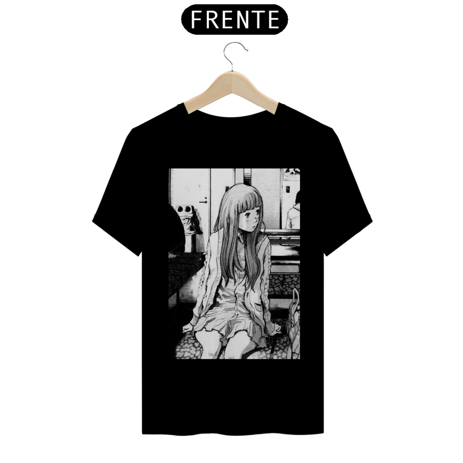 Camisa com estampa de casal