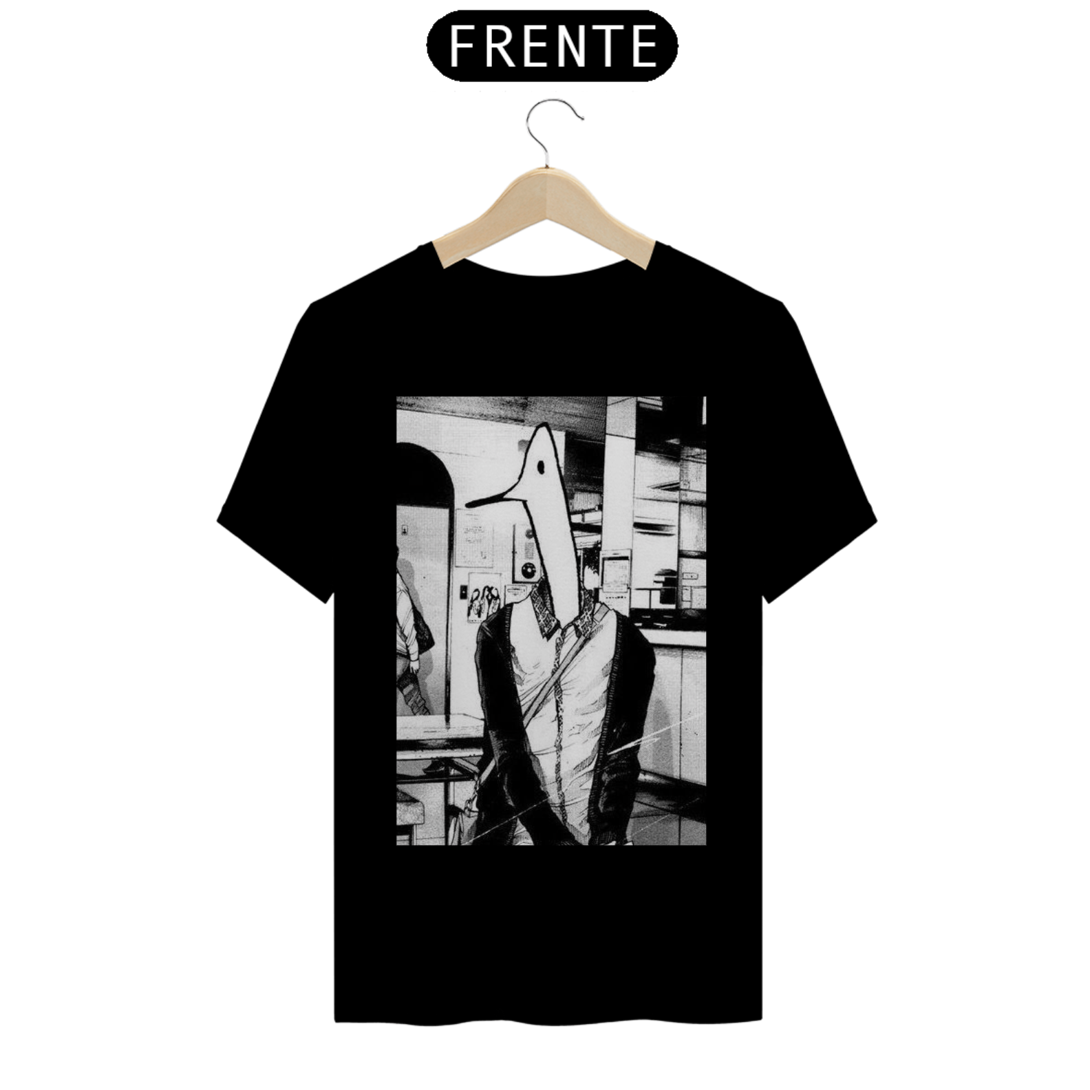 Camisa com estampa de casal