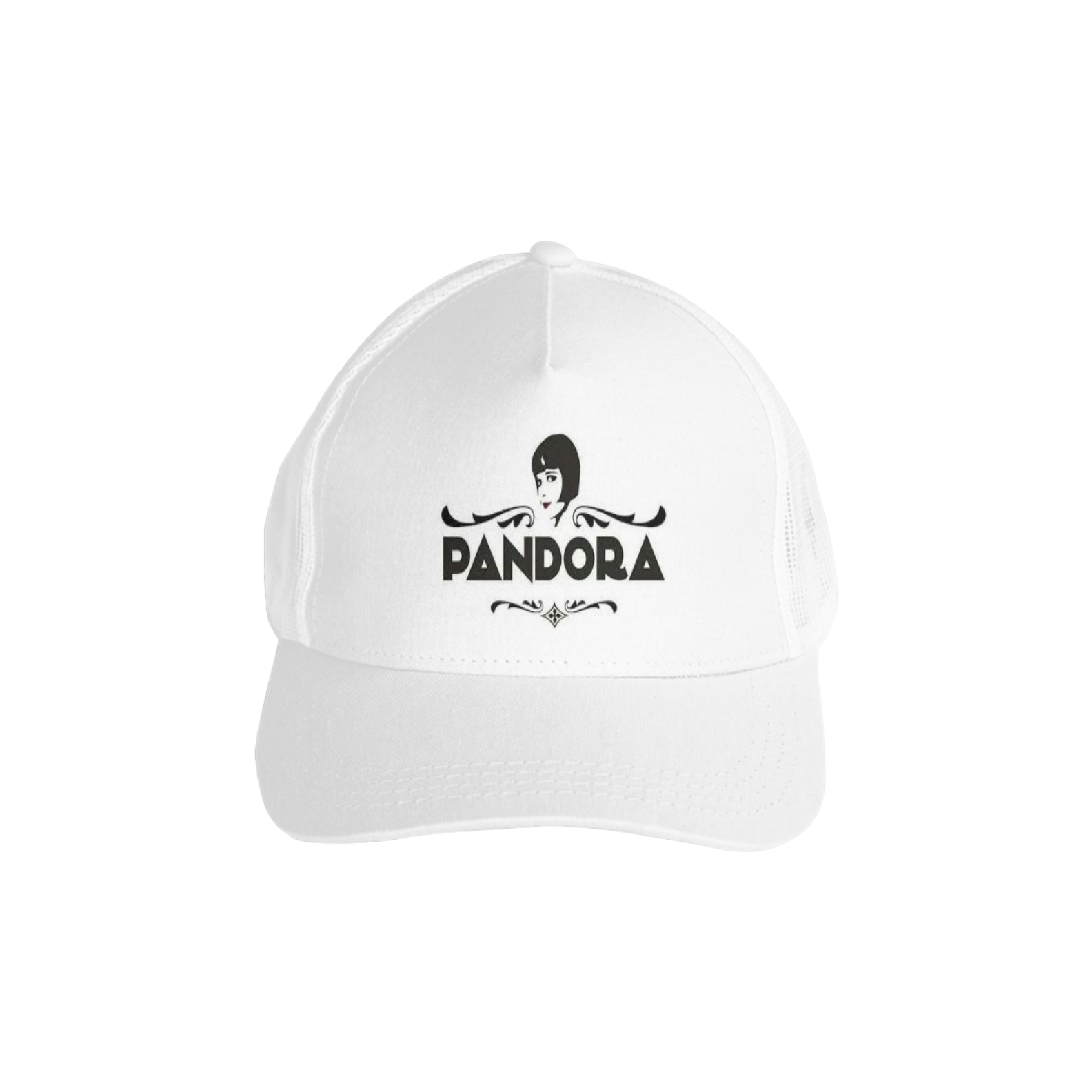 Boné Pandora Americano White Com Tela