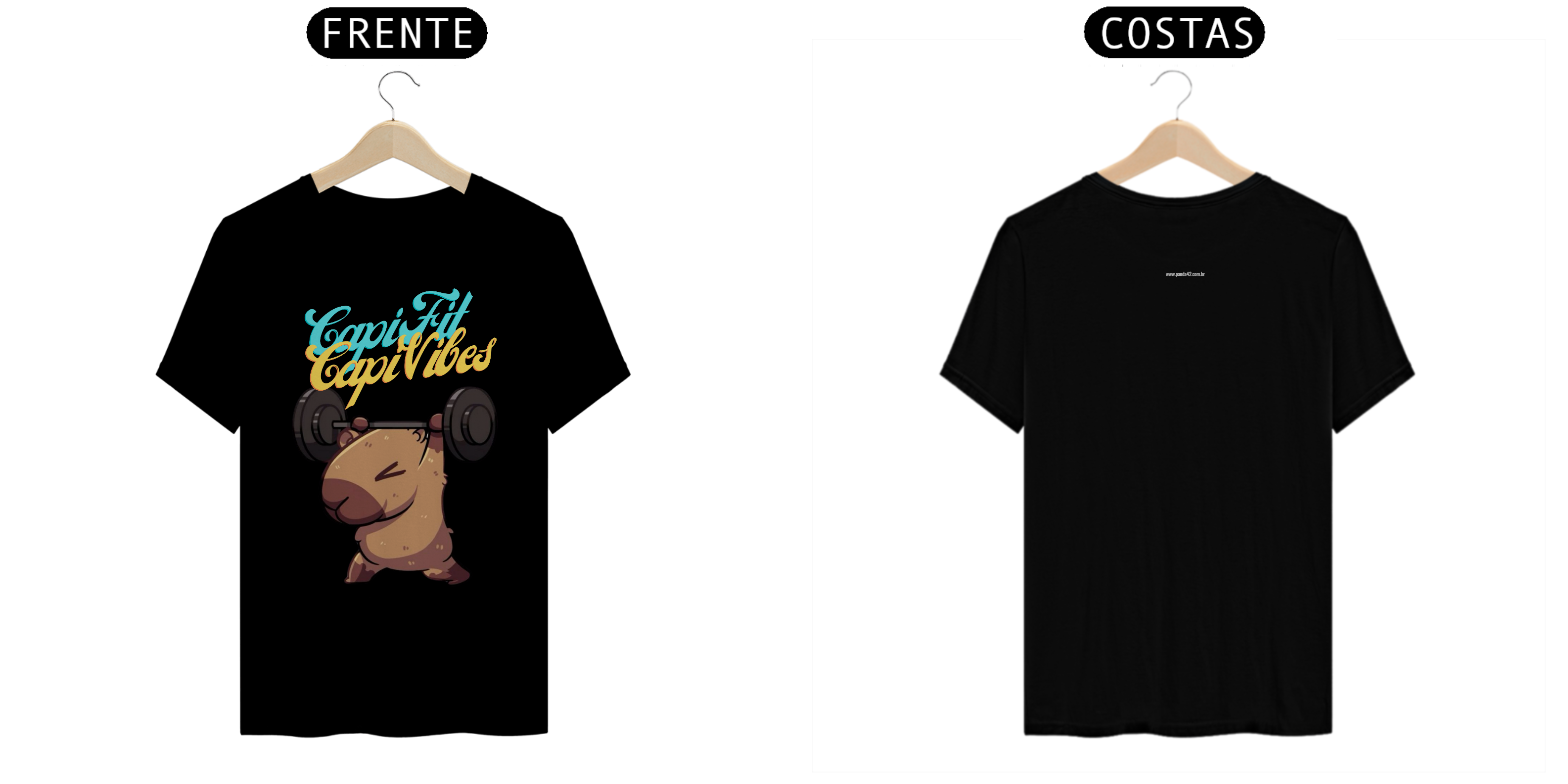 Camiseta - Capi Fit, Capi Vibes