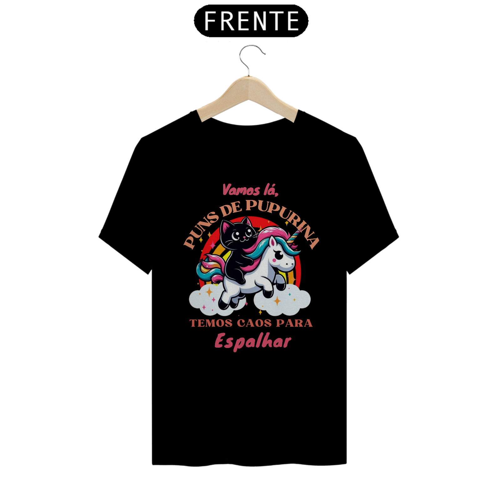 Camiseta Puns de Purpurina