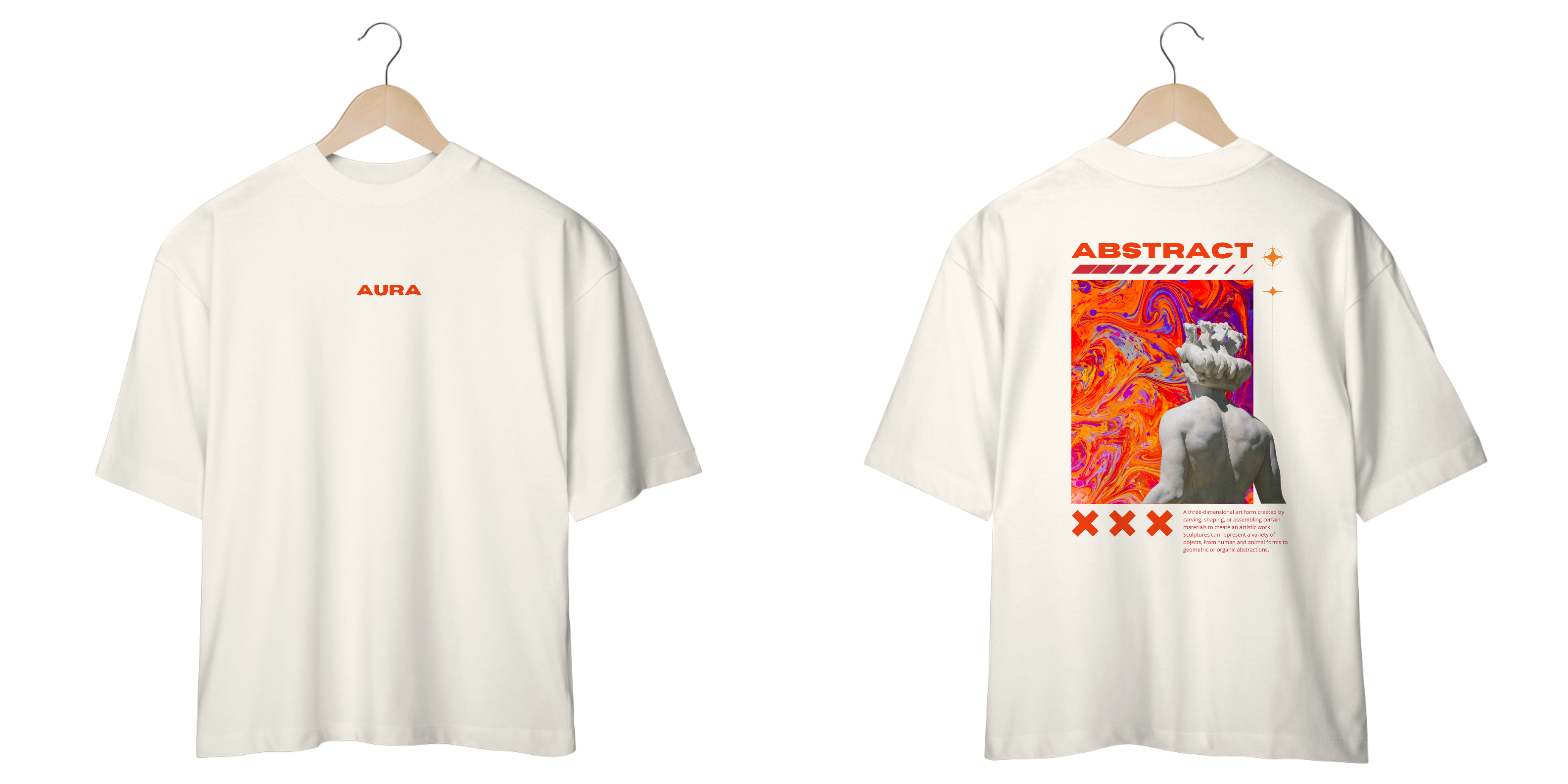 Camiseta Oversized Aura Abstract