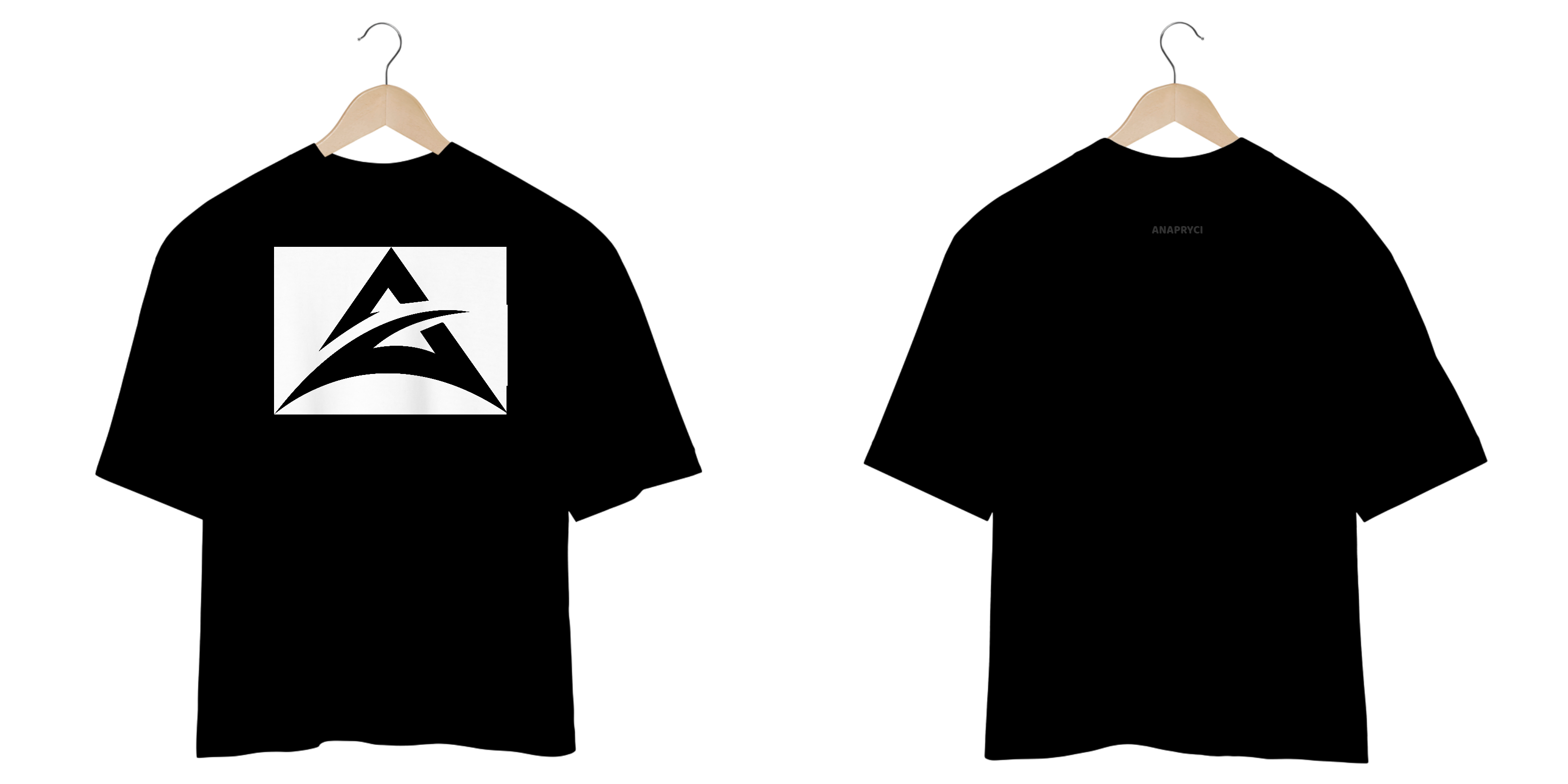 Camiseta Oversized ANAPRYCI estampa Marca Anapryci