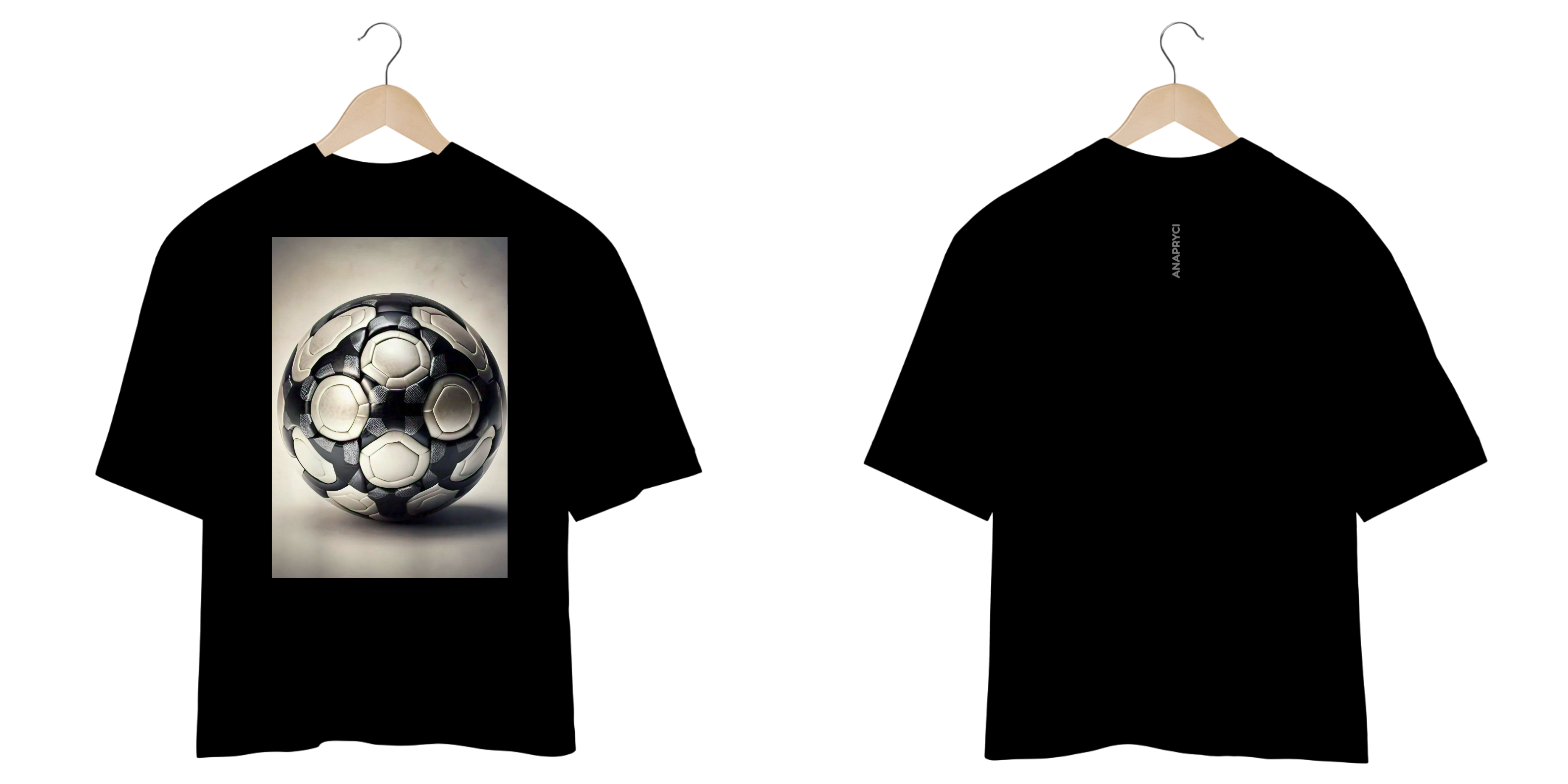 Camiseta Oversized ANAPRYCI c/estampa bola