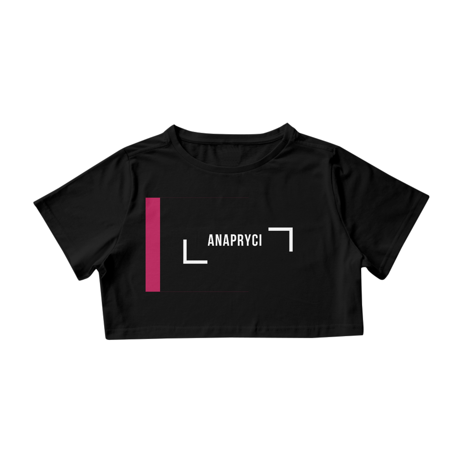 Camisa Cropped pink/black ANAPRYCI