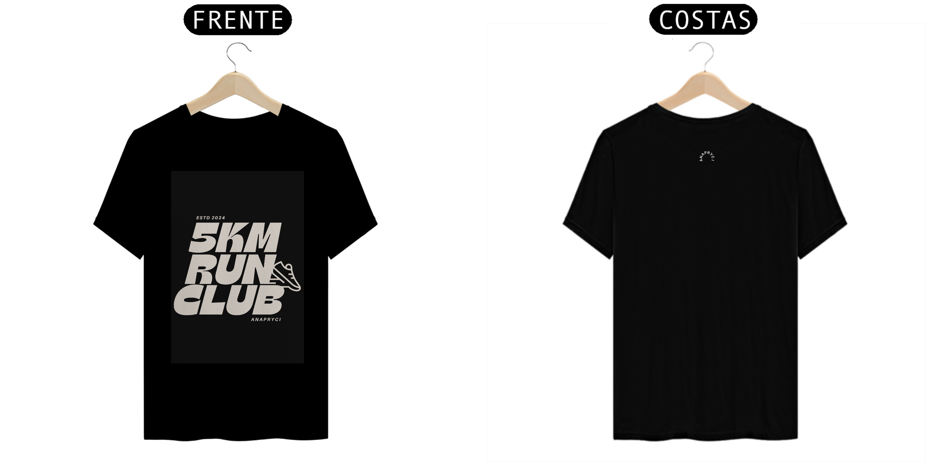 Camisa T-Shirt Pima Estampa  RUN CLUB ANAPRYCI