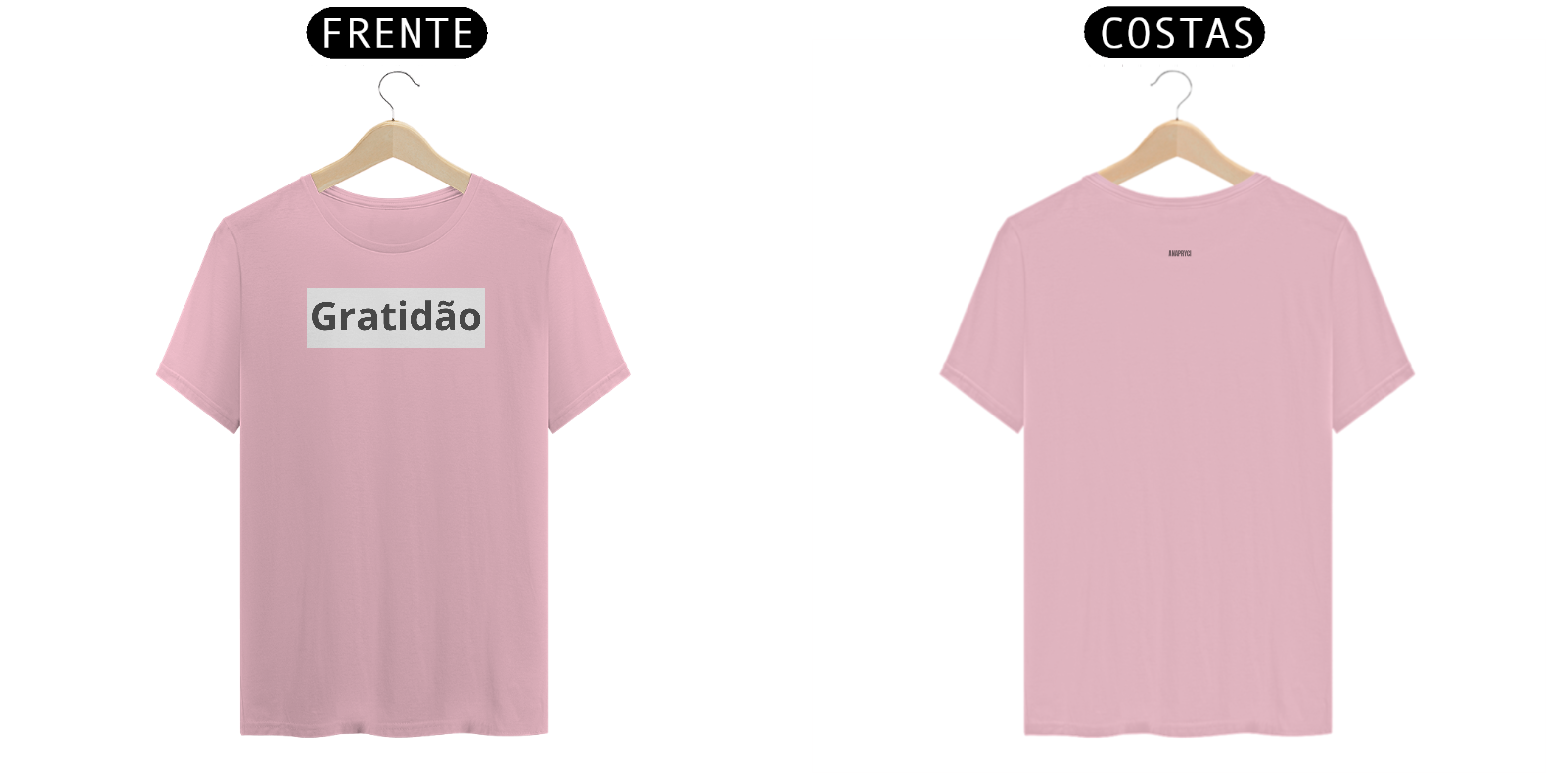 Camisa T-Shirt Classica Estampa Gratidão ANAPRYCI