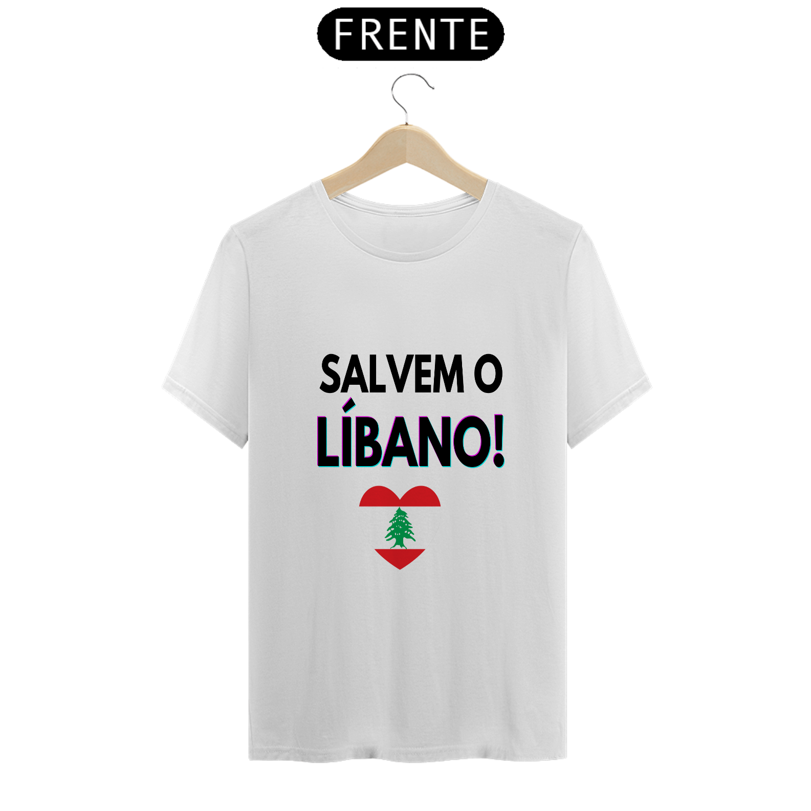 Nome do produto: Camiseta Salvem o Líbano