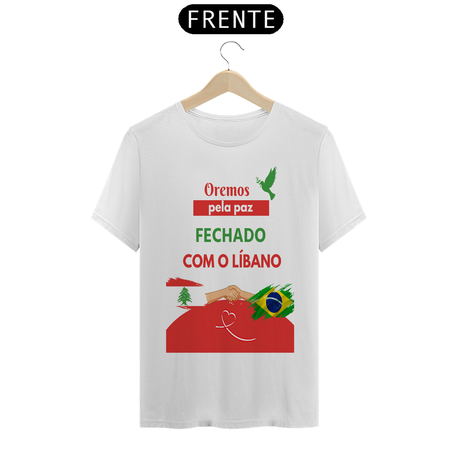 Camiseta Fechado com o Líbano