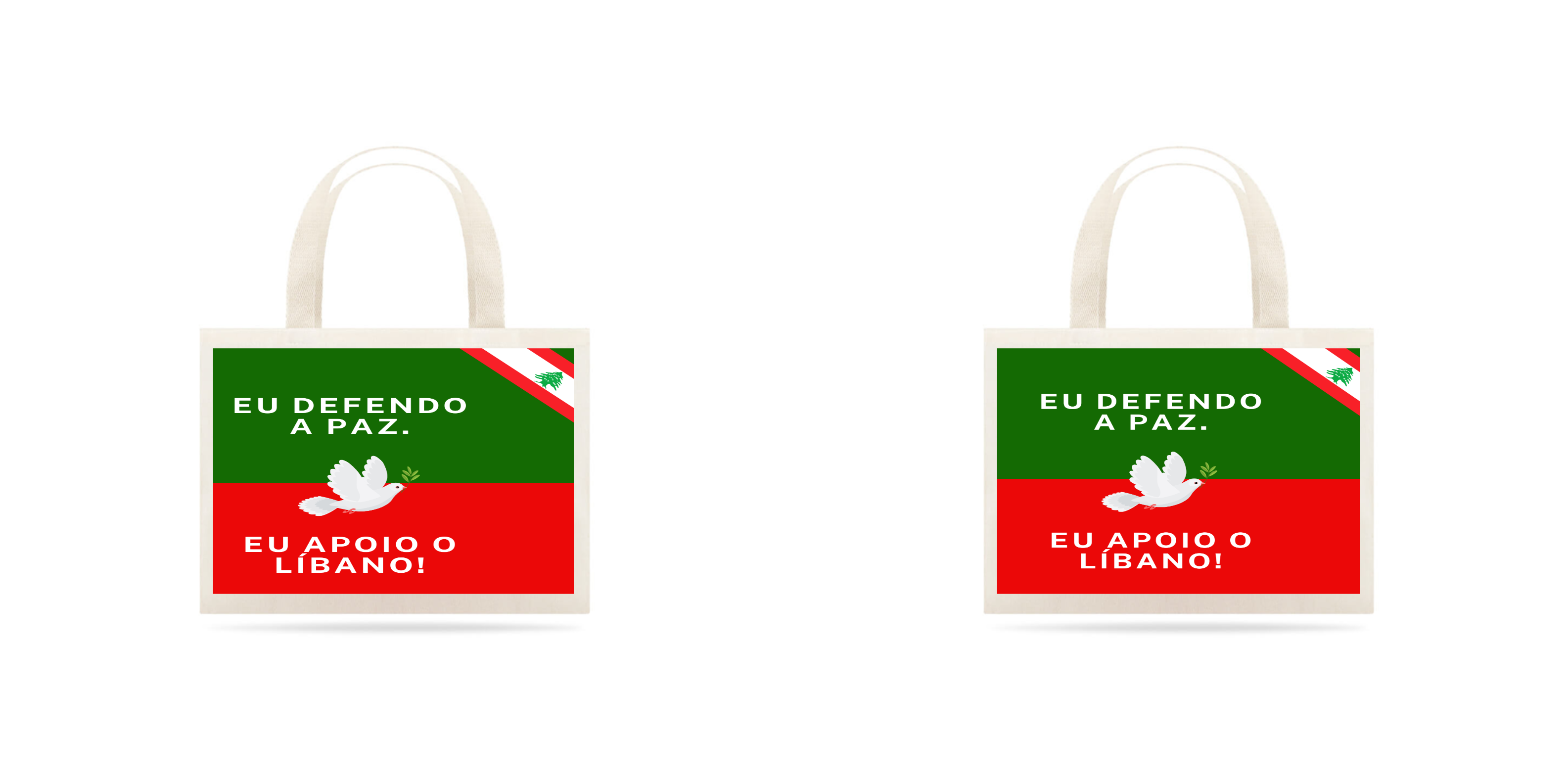 Ecobag Eu defendo a paz