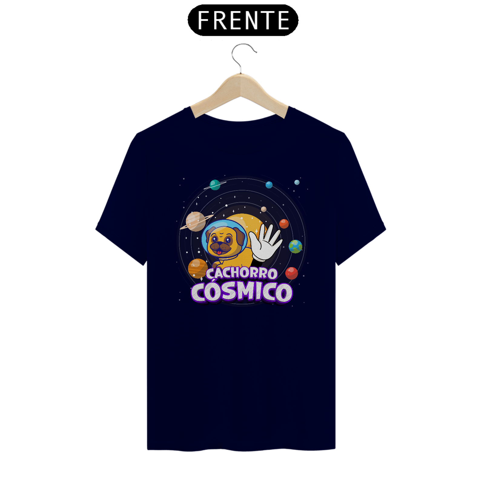 Camiseta Cachorro Cósmico