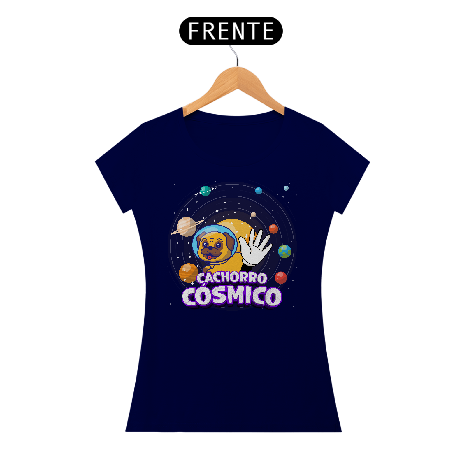 Camiseta Cachorro Cósmico