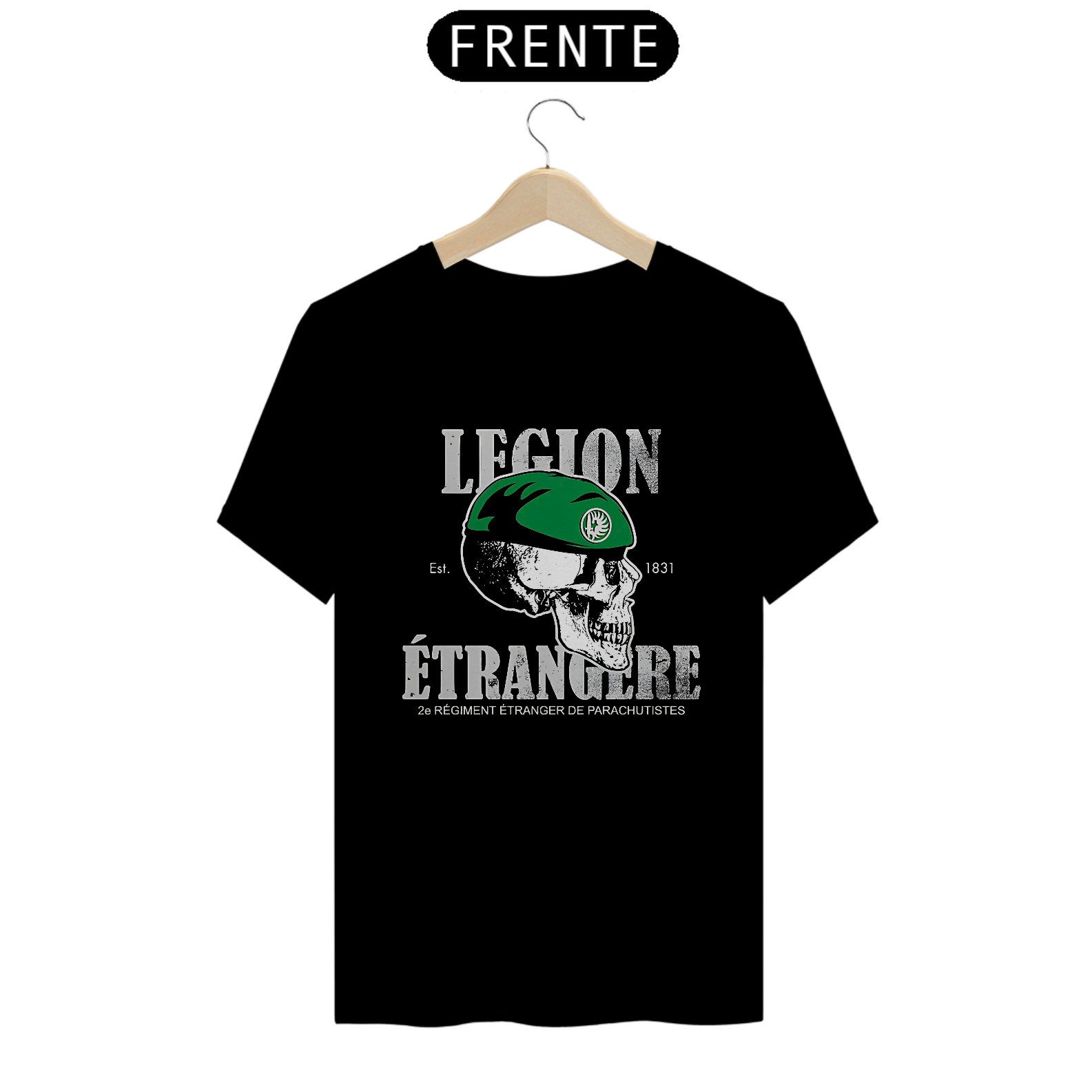 Camiseta Legião Estrangeira Francesa - 2º Regimento Paraquedistas