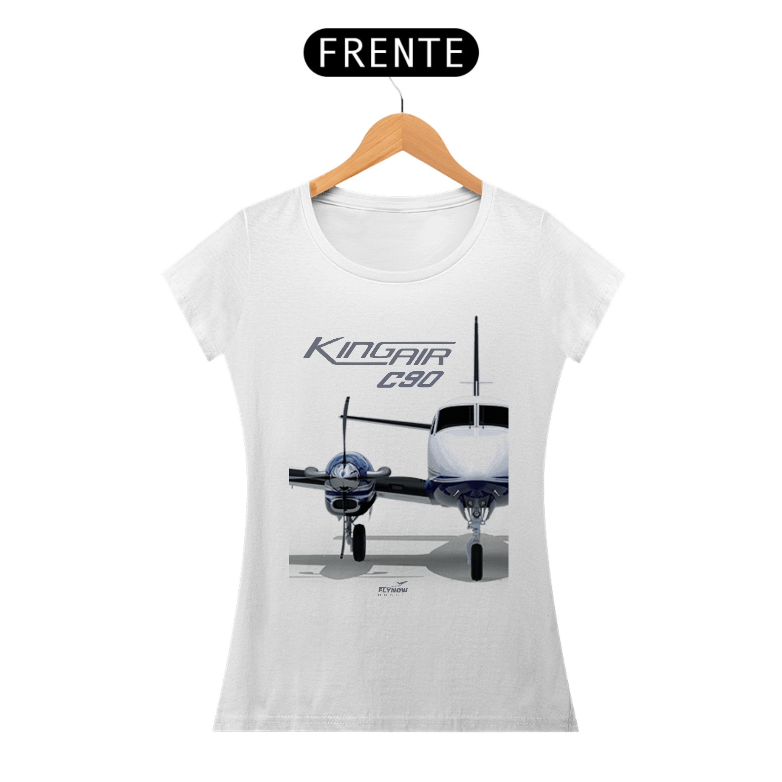 Camiseta Babylook Beechcraft KingAir C90