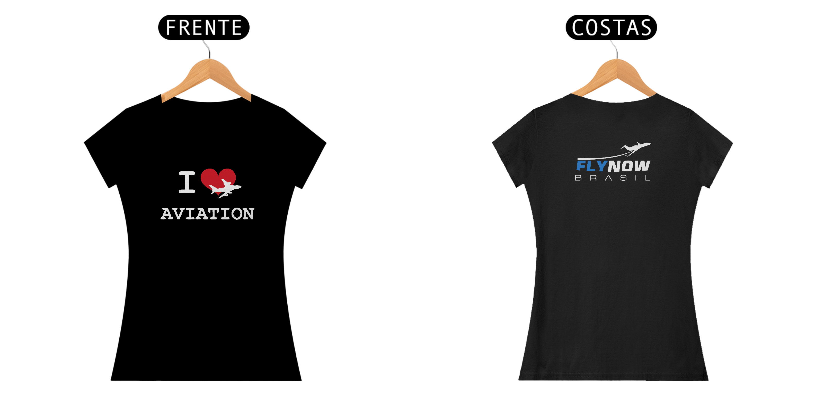 Camiseta Babylook I Love Aviation