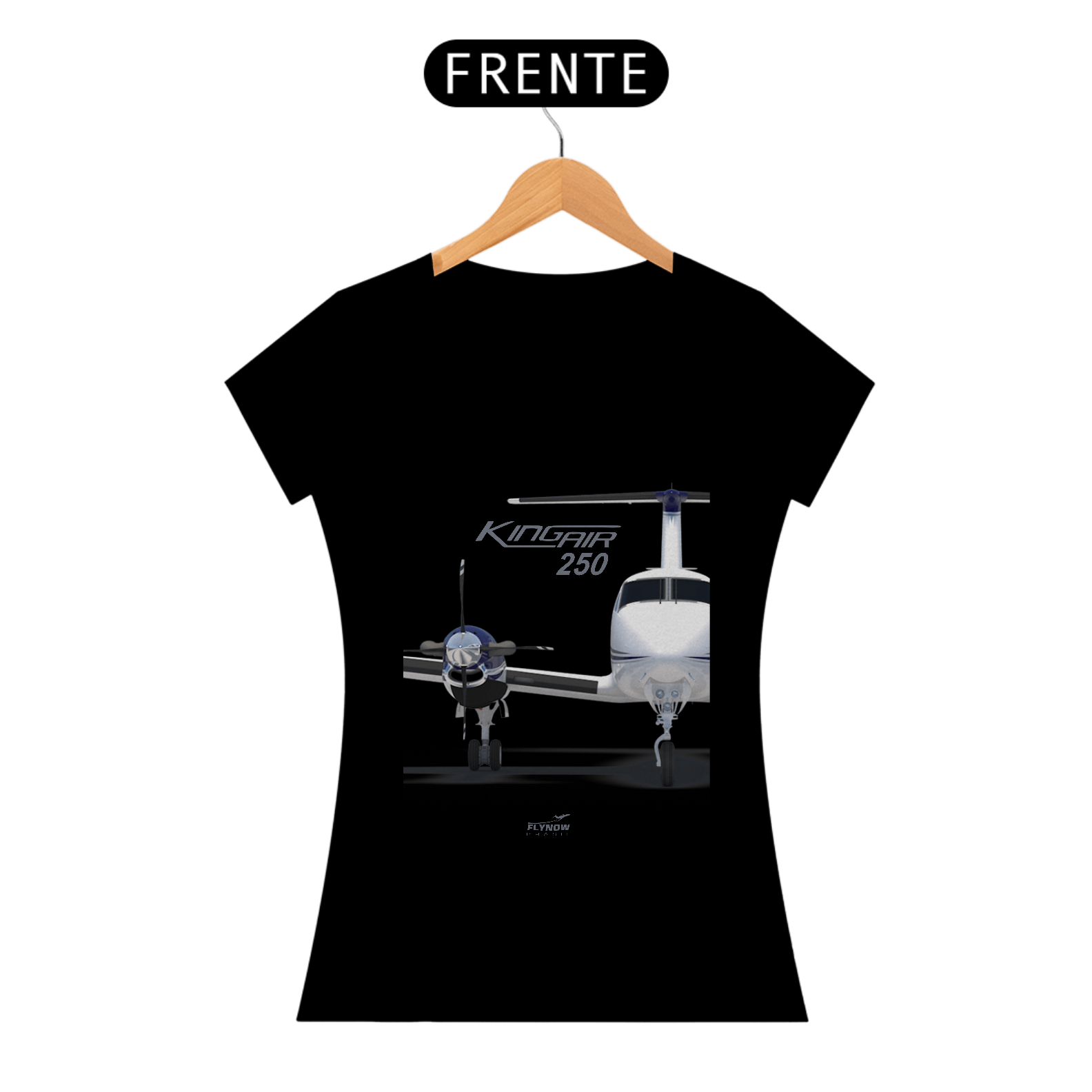 Camiseta Babylook Beechcraft KingAir 250