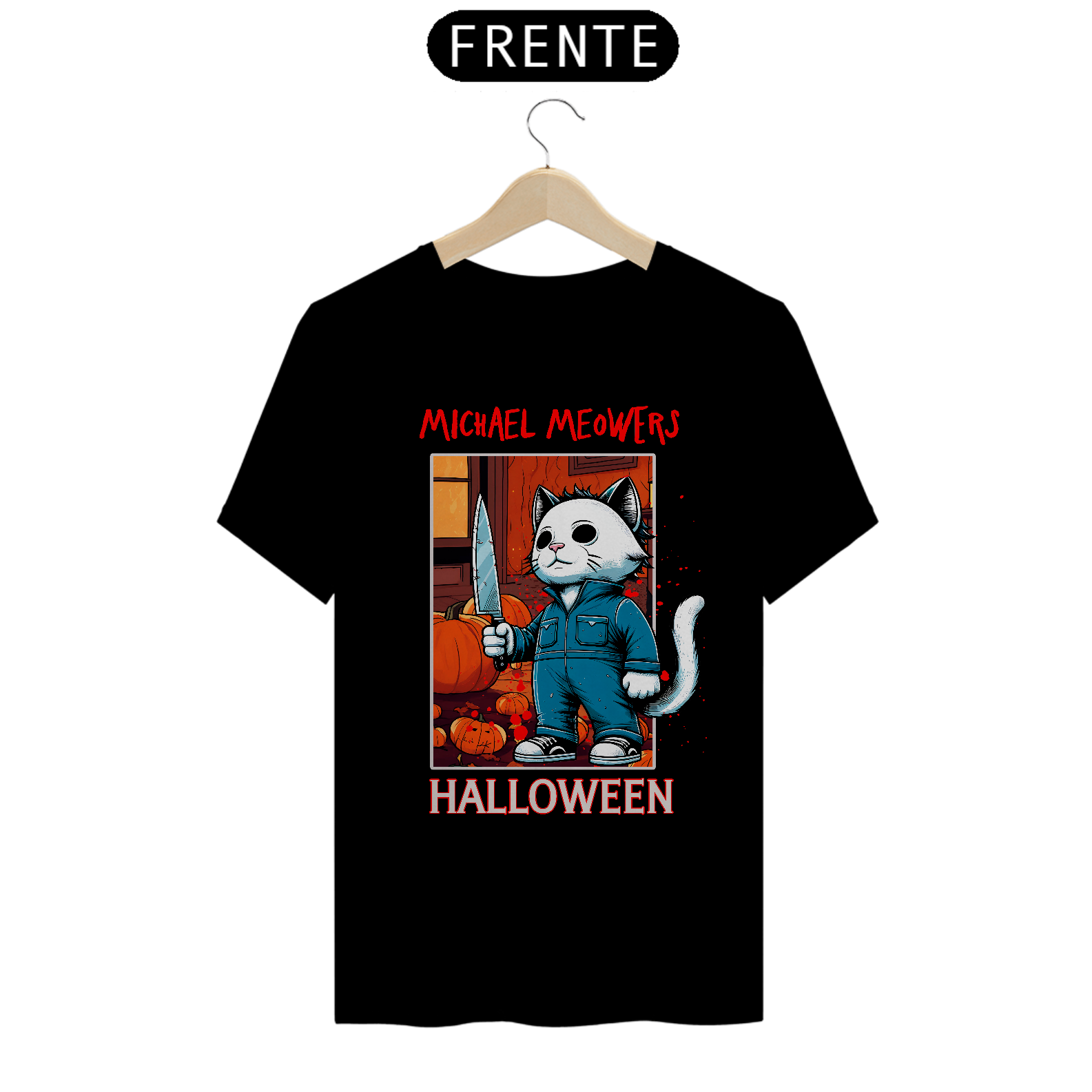 CAMISETA HALLOWEEN - MICHAEL MEOWERS 