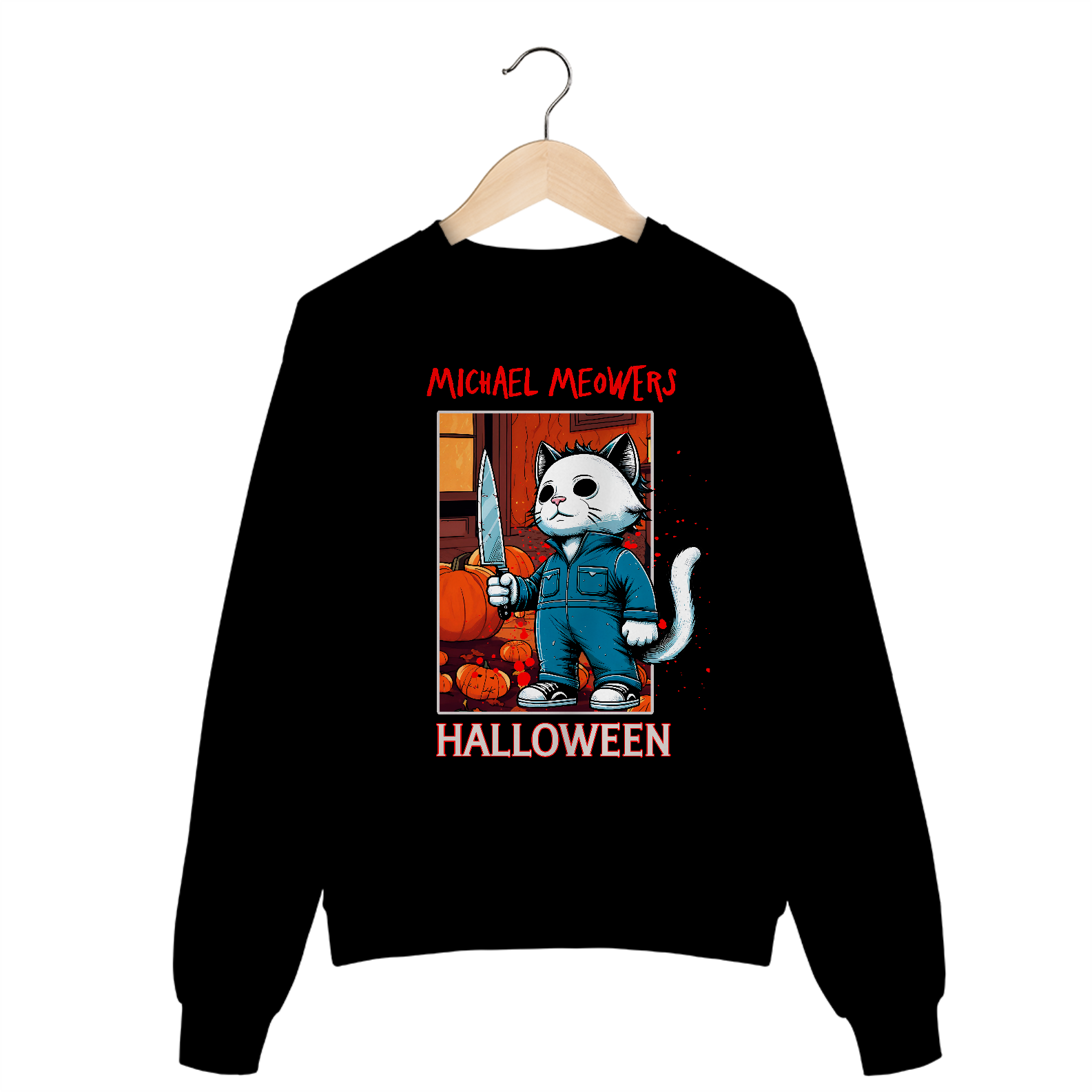 MOLETOM HALLOWEEN- MICHAEL MEOWERS 