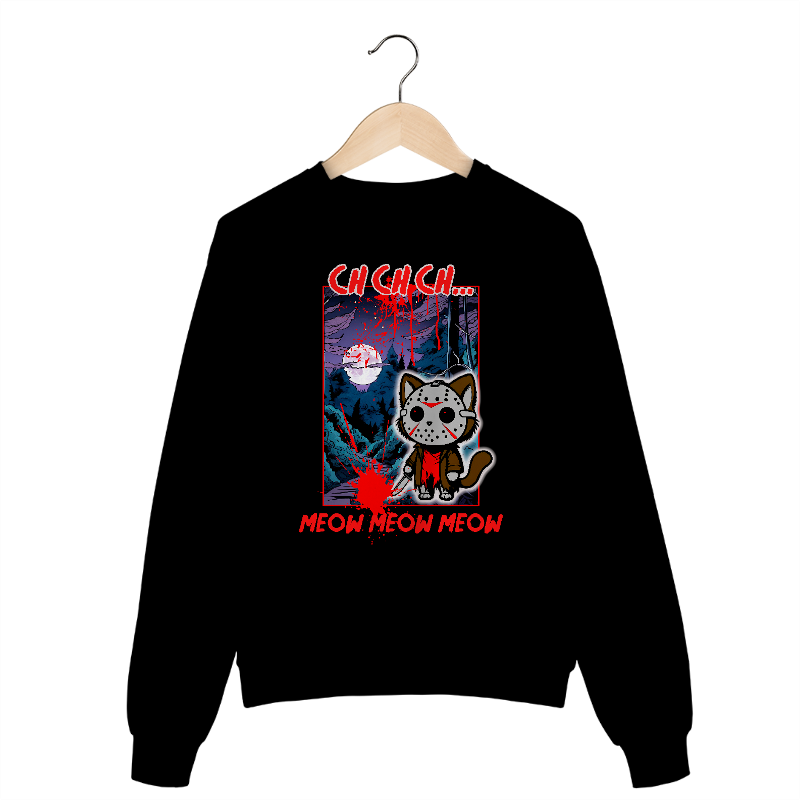 MOLETOM JASON - SEXTA FEIRA 13 (CH CH CH...MEOW MEOW MEOW)