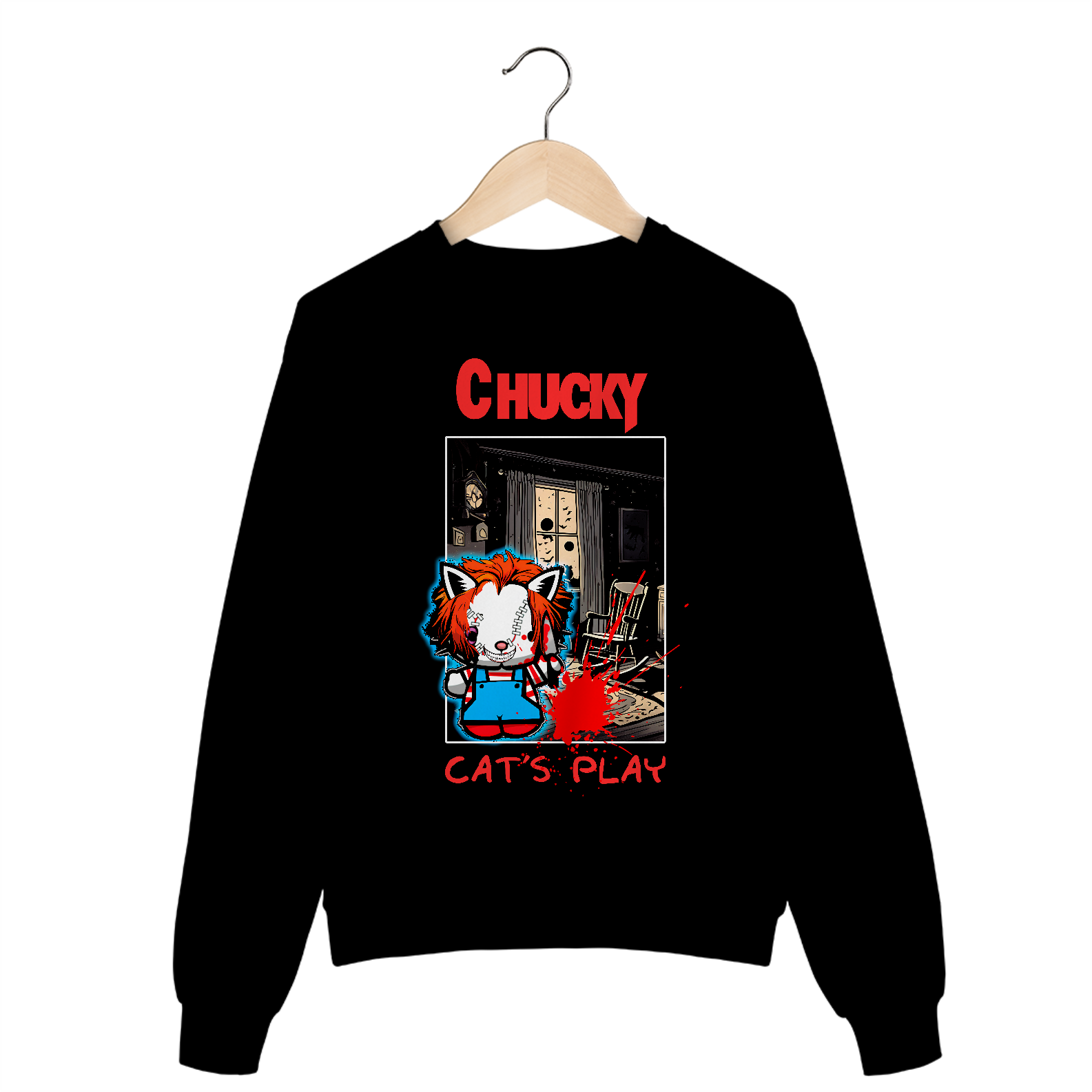 MOLETOM CHUCKY - CAT'S PLAY (BONECO ASSASINO)