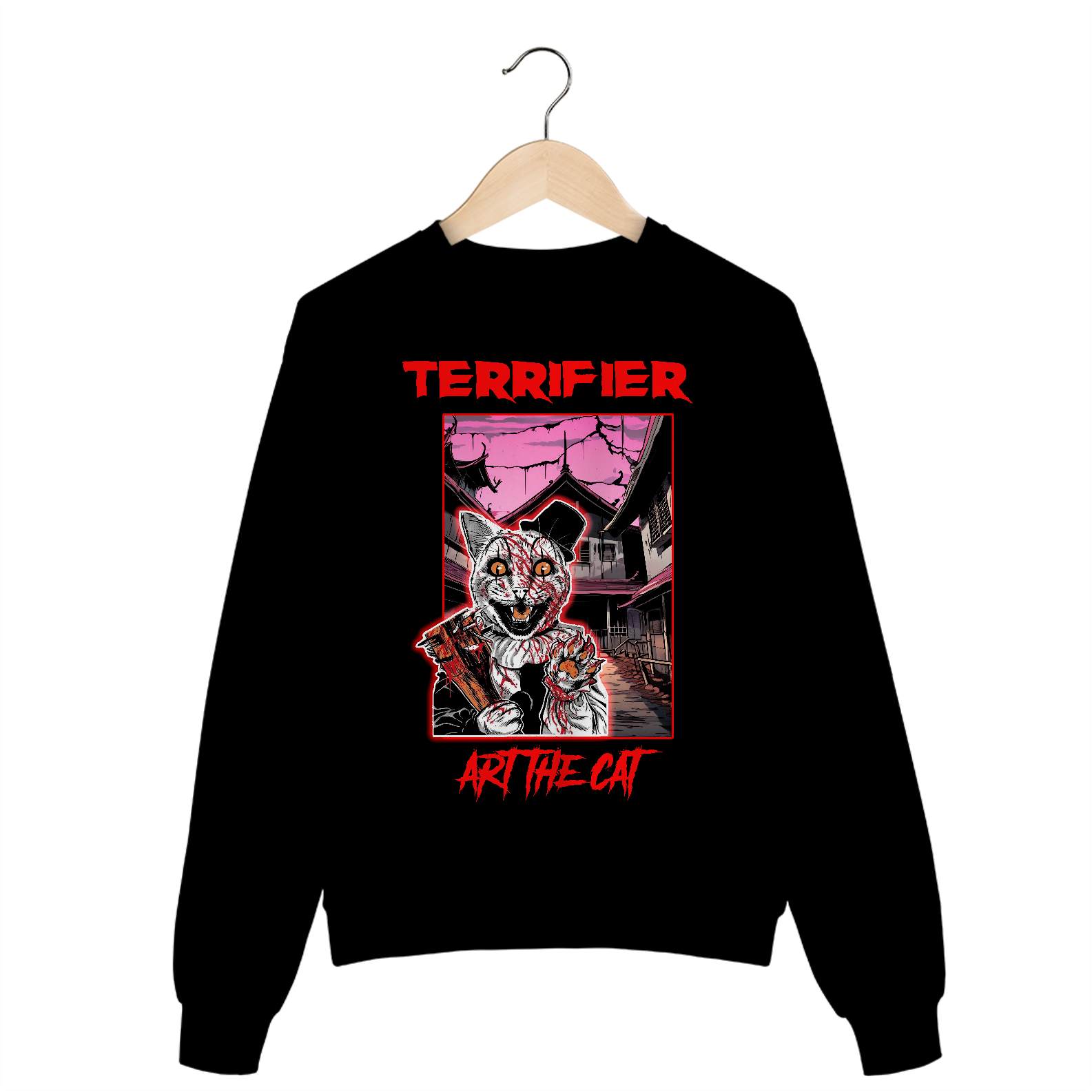 MOLETOM TERRIFIER - ART THE CAT (ART THE CLOWN)