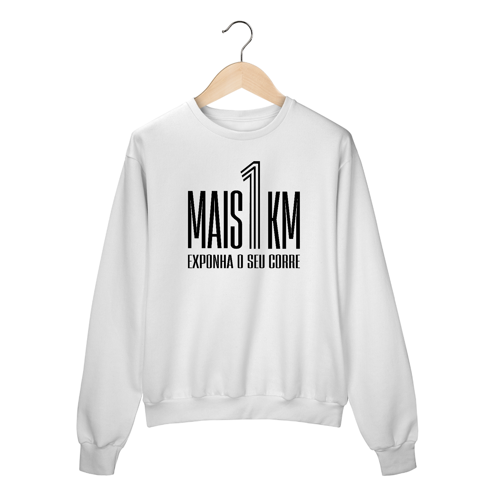 Moletom Mais1KM – Conforto, Estilo e Calor Para o Seu Corre