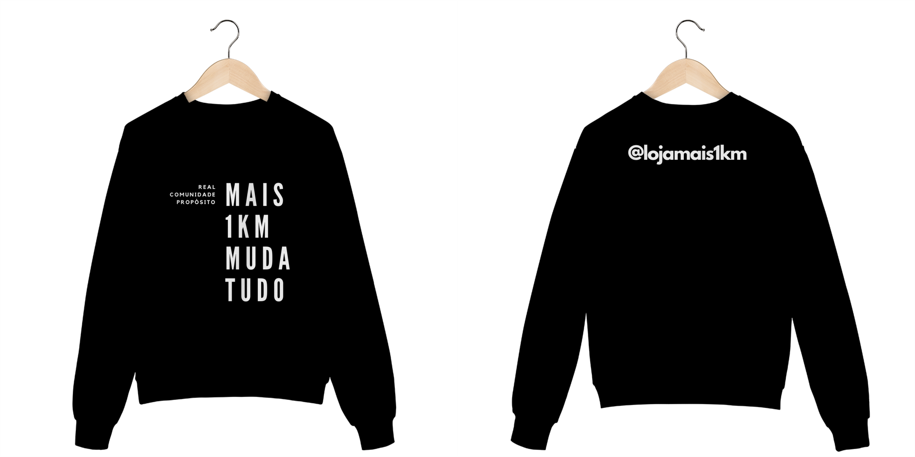 Moletom Prime Mais1km Muda Tudo – Unissex, Interior Flanelado