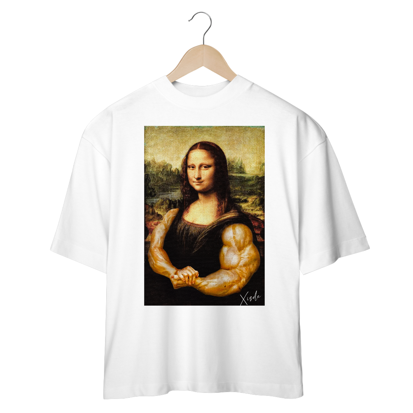 Camiseta oversize - Monalisa bombada