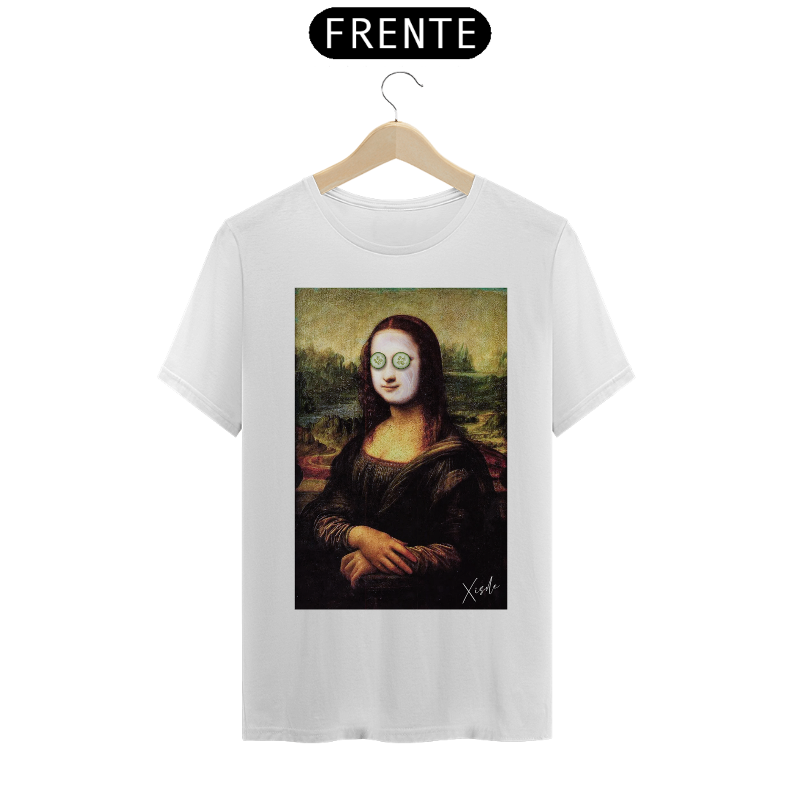 Camiseta NORMAL Xisde monalista com pepino nos olhos