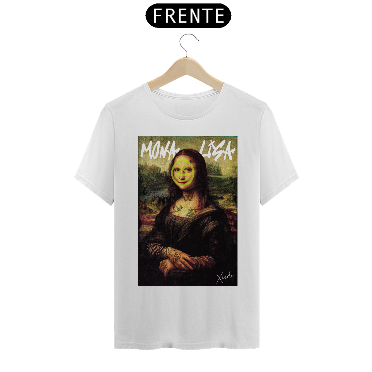 Camiseta NORMAL Xisde monalisa padrão xisde