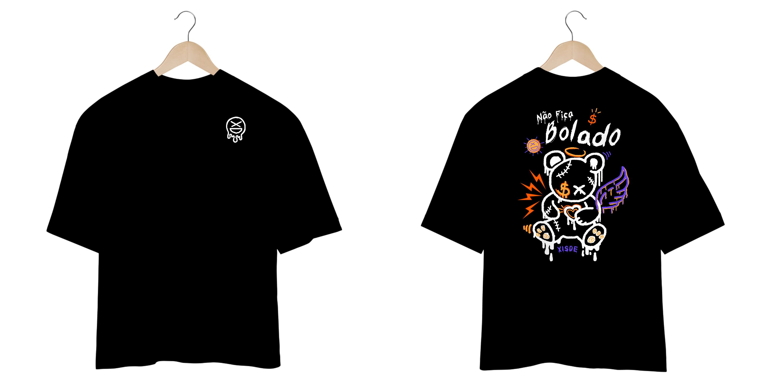 camiseta oversized - não fica bolado