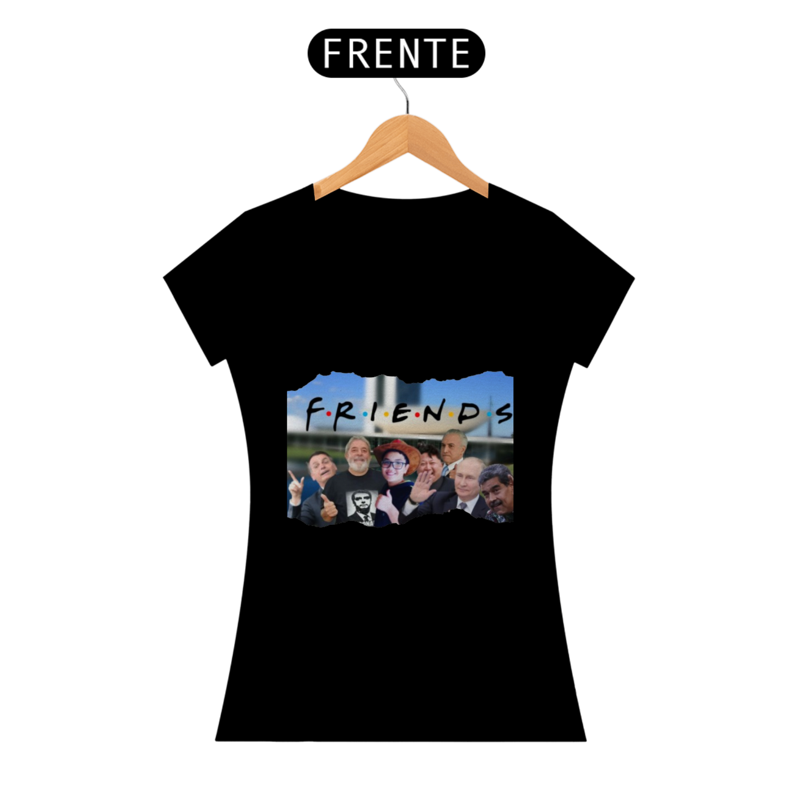 Camisa baby look F.R.I.E.N.D.S
