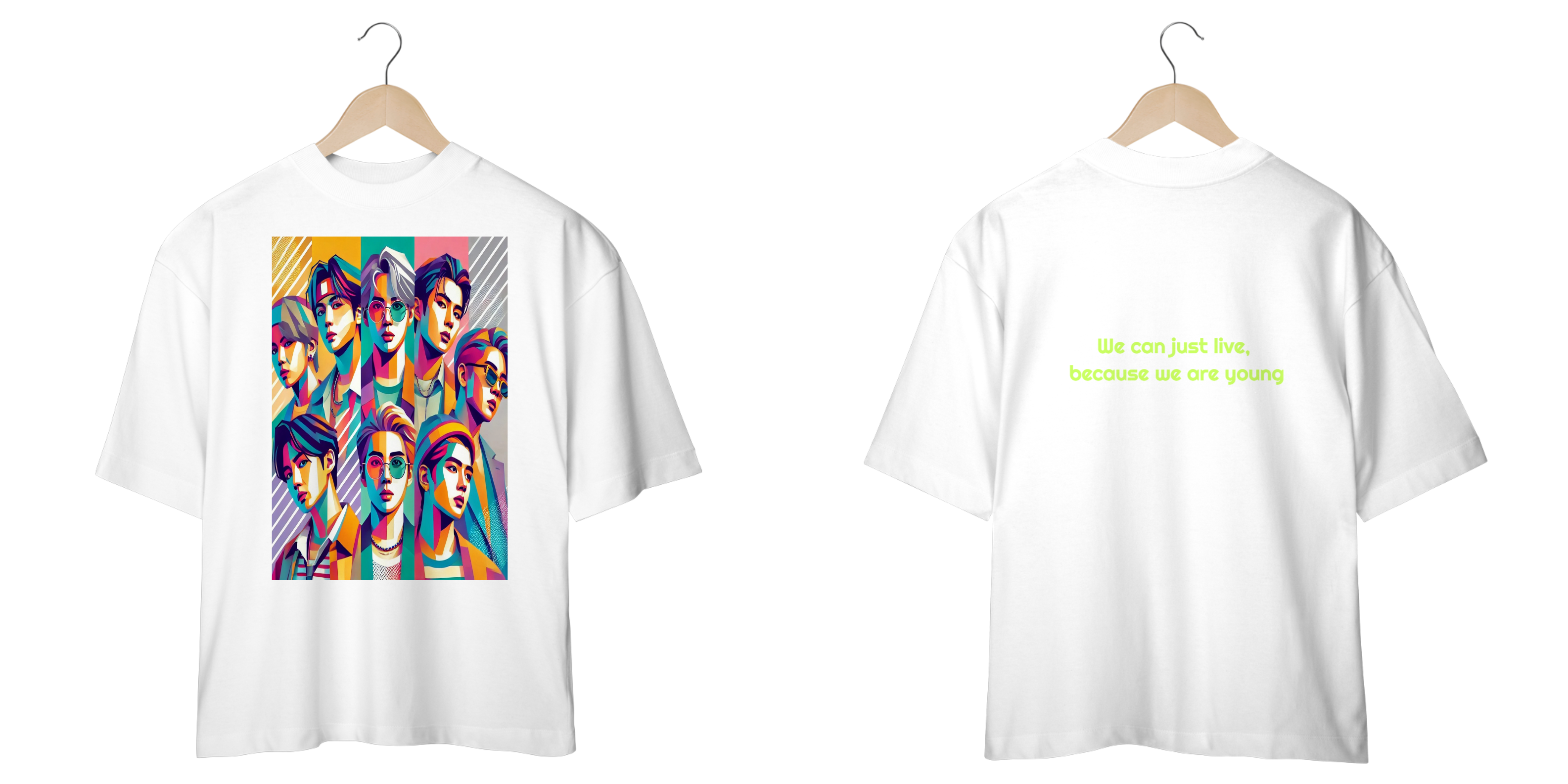 T-shirt Bts Oversized