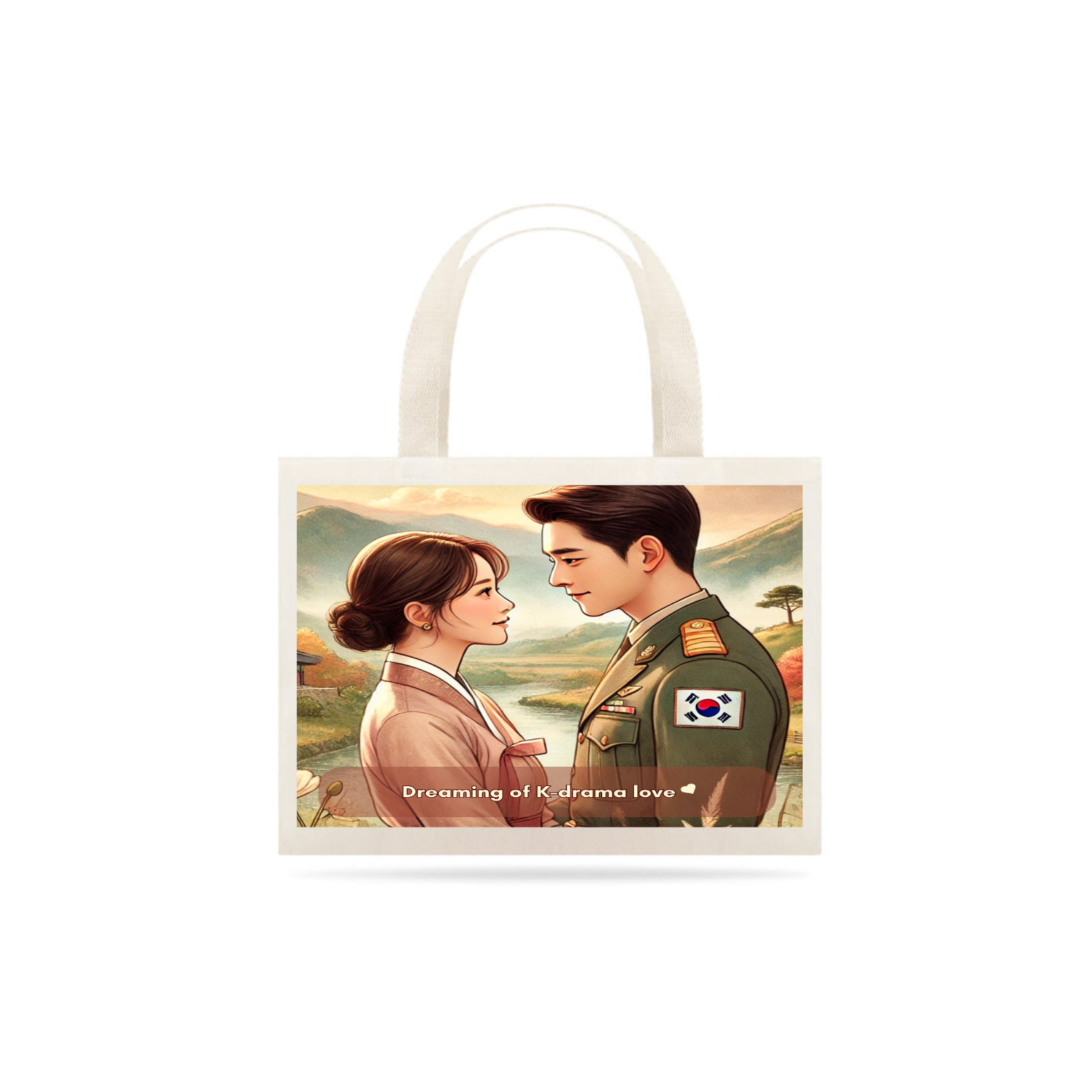 Ecobag dreaming of kdrama love 1 lado