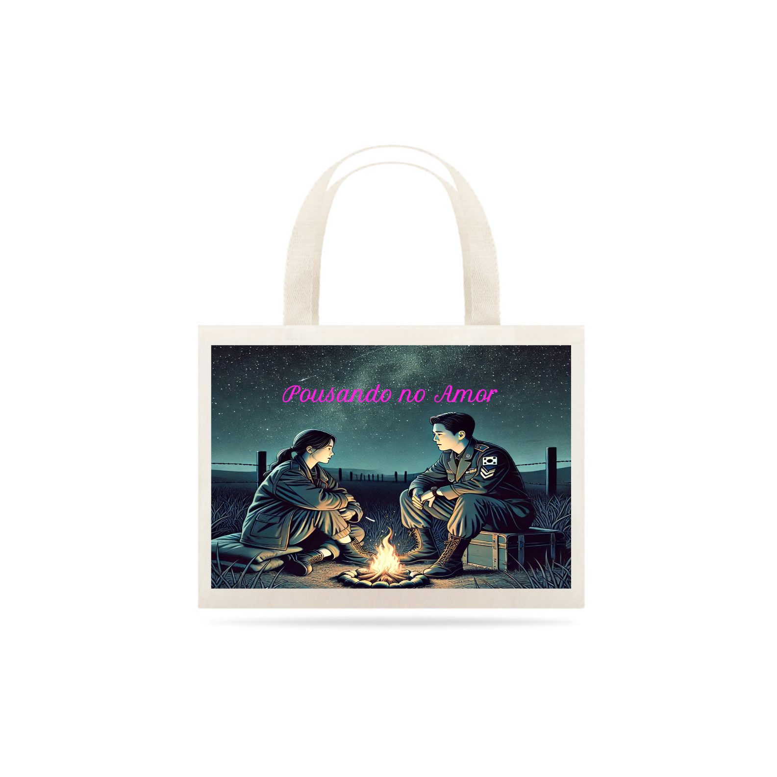 Ecobag Pousando no Amor 1 lado