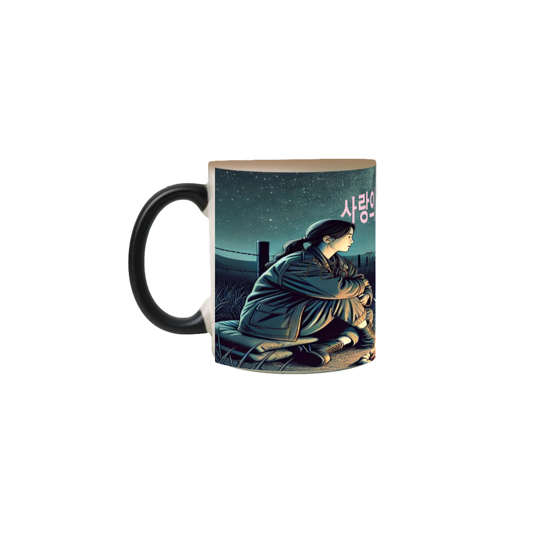 Caneca Mágica Pousando no Amor