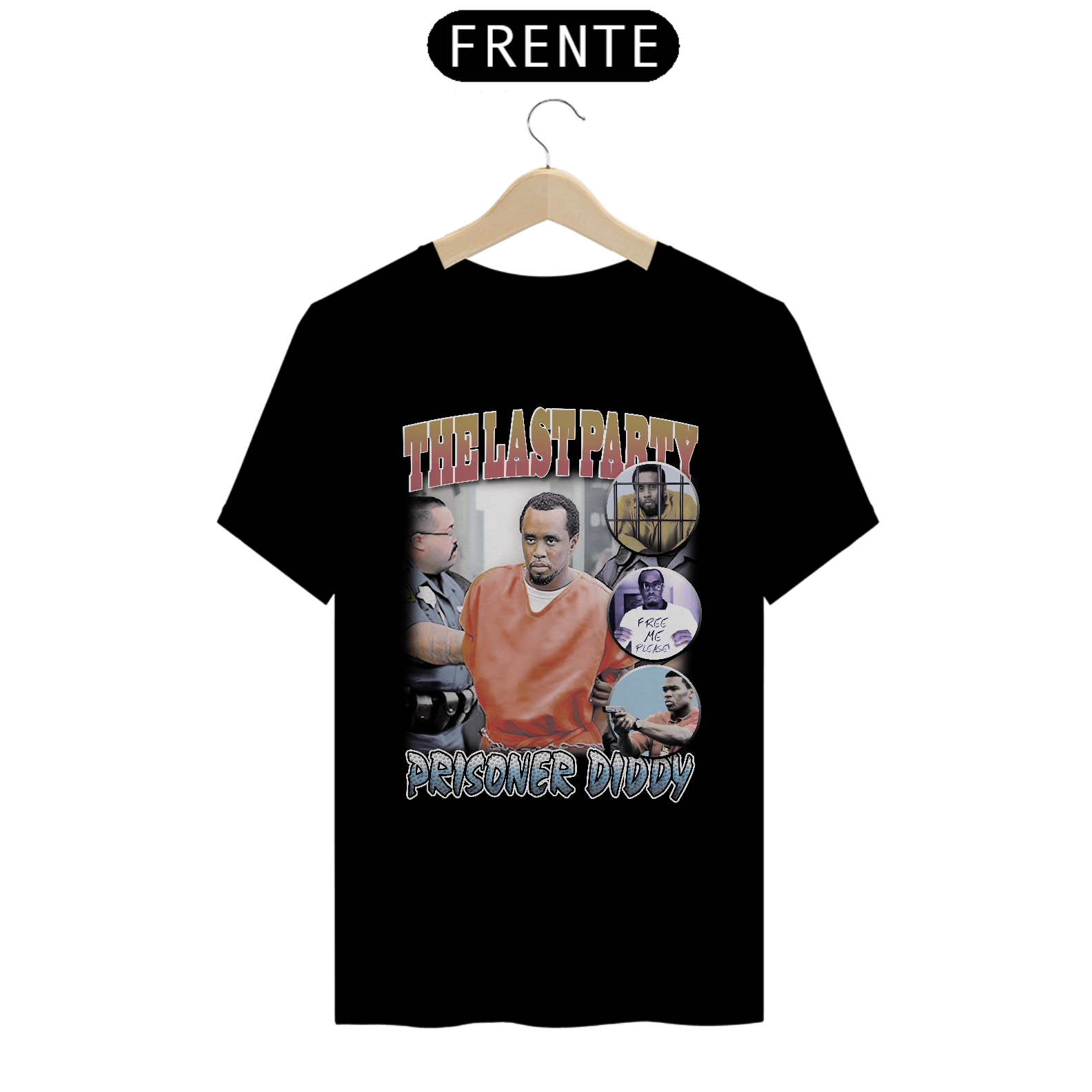 Nome do produto: Camiseta Bootleg Diddy Preso