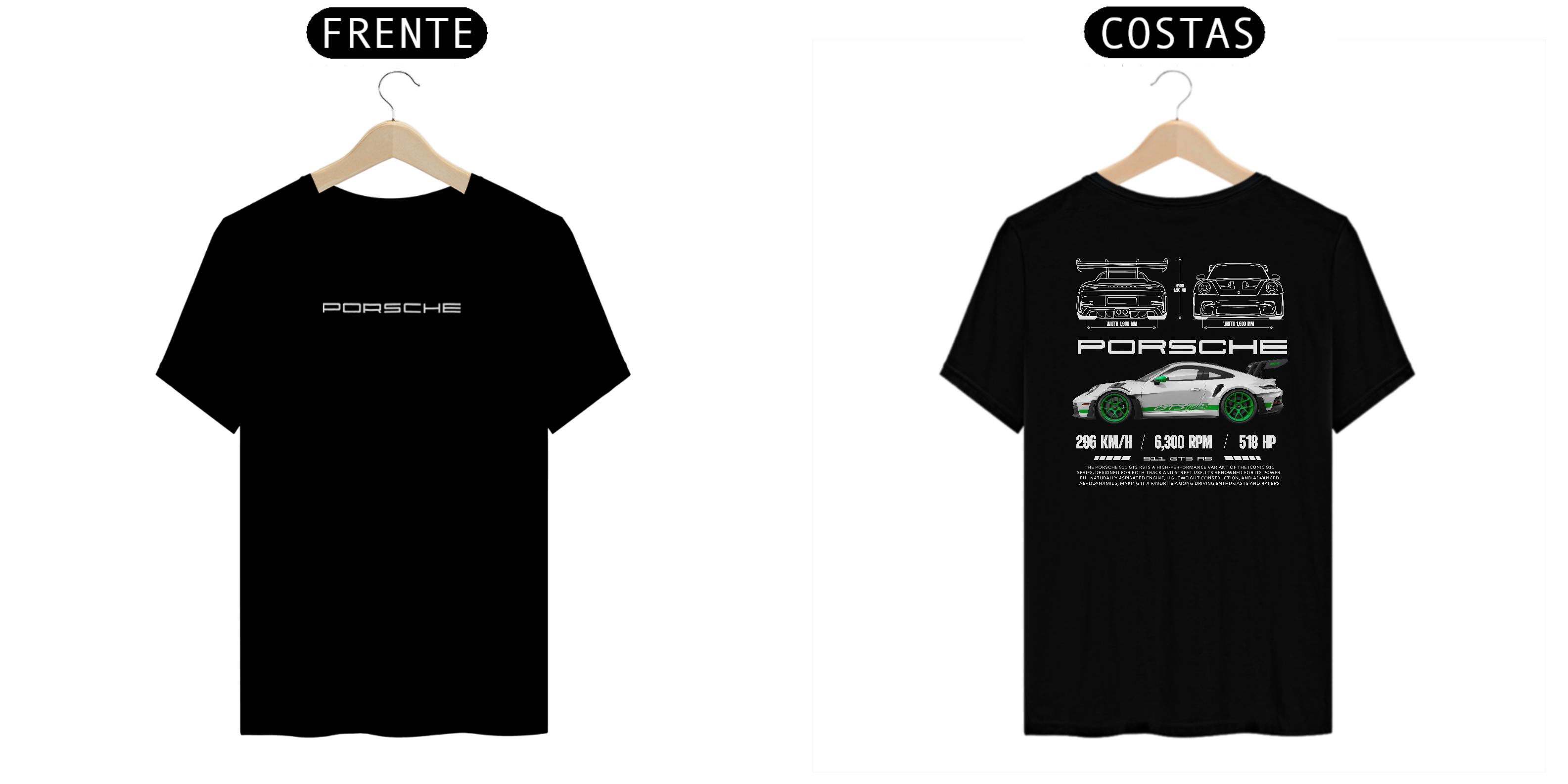 Camisa Porsche 911 GT3 RS