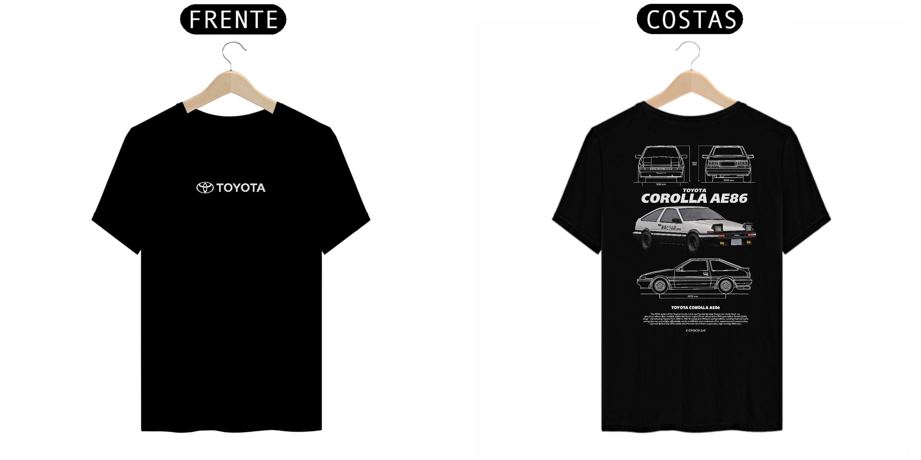 Camisa Toyota Corolla AE86