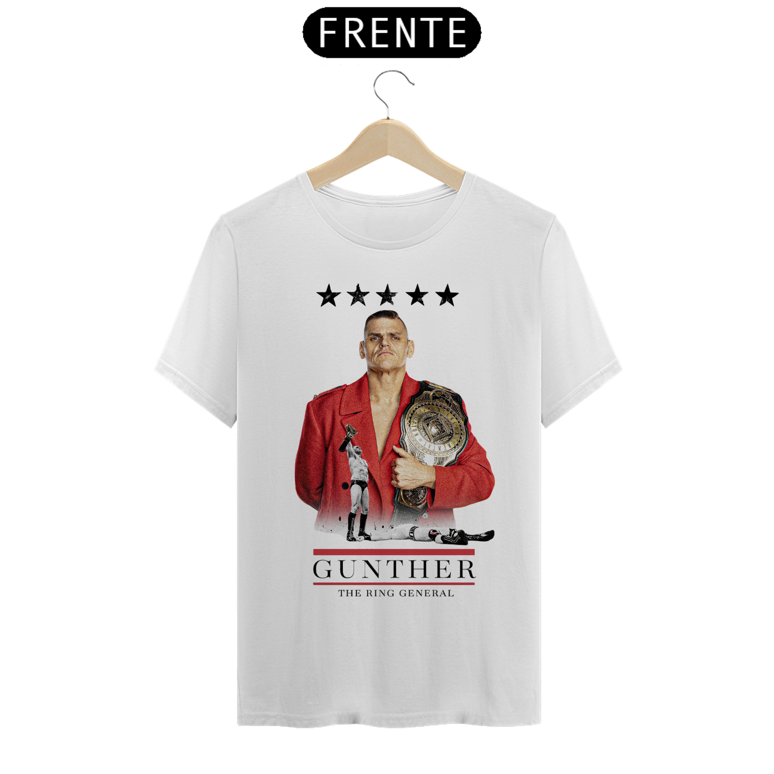 Camiseta Gunther - The Ring General IC TITLE