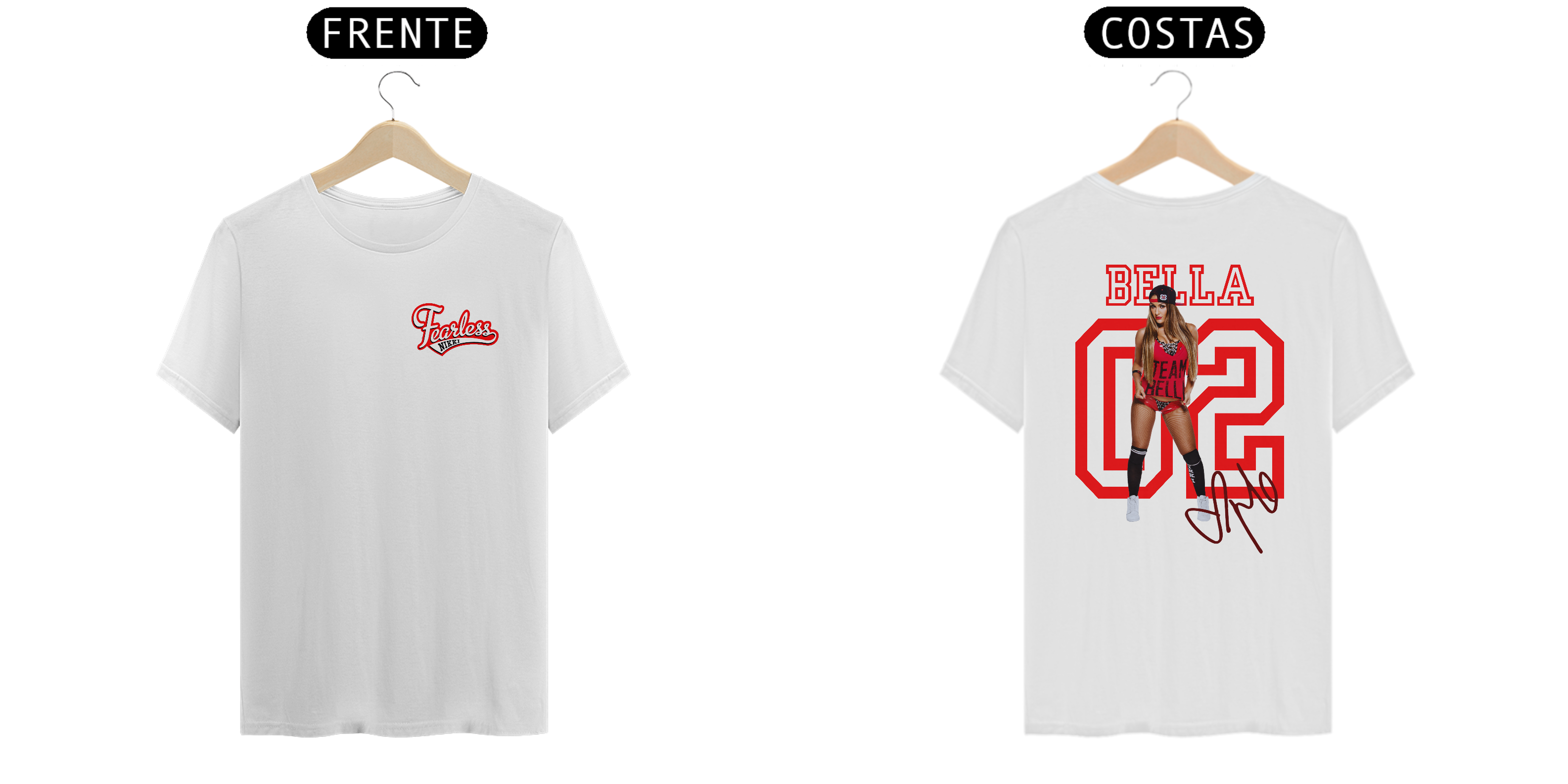 Camiseta Nikki Bella - branca