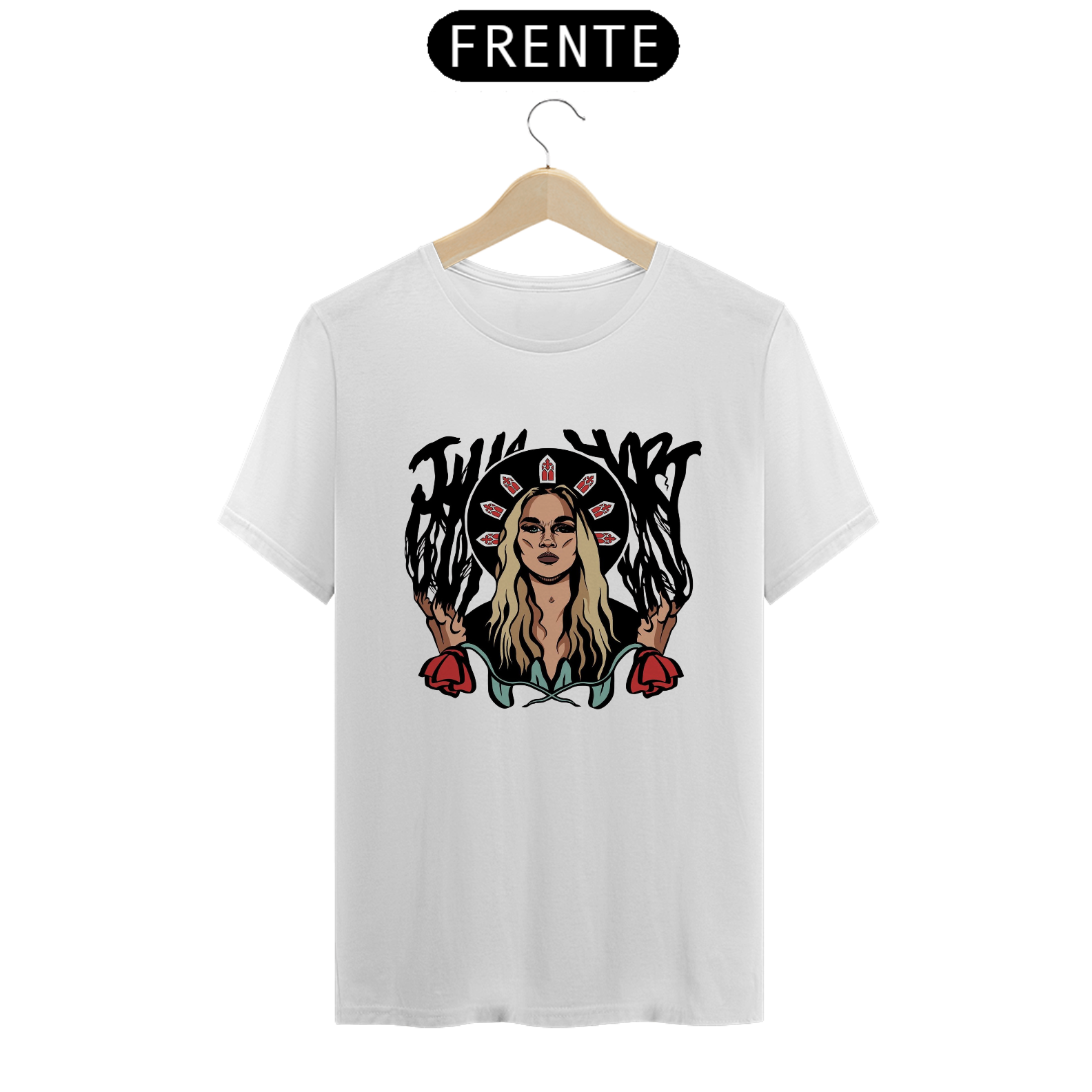 Camiseta Julia Hart AEW - branca