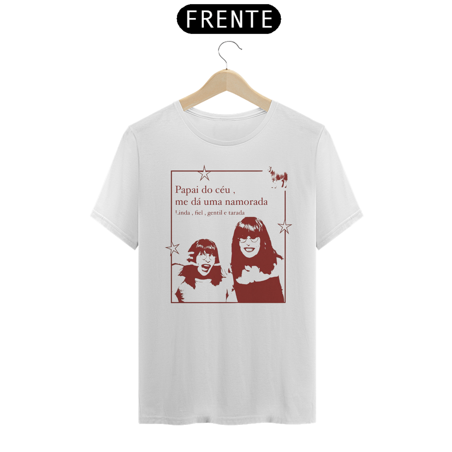 Camiseta Rita Lee - Papai do céu, me dá uma solteira