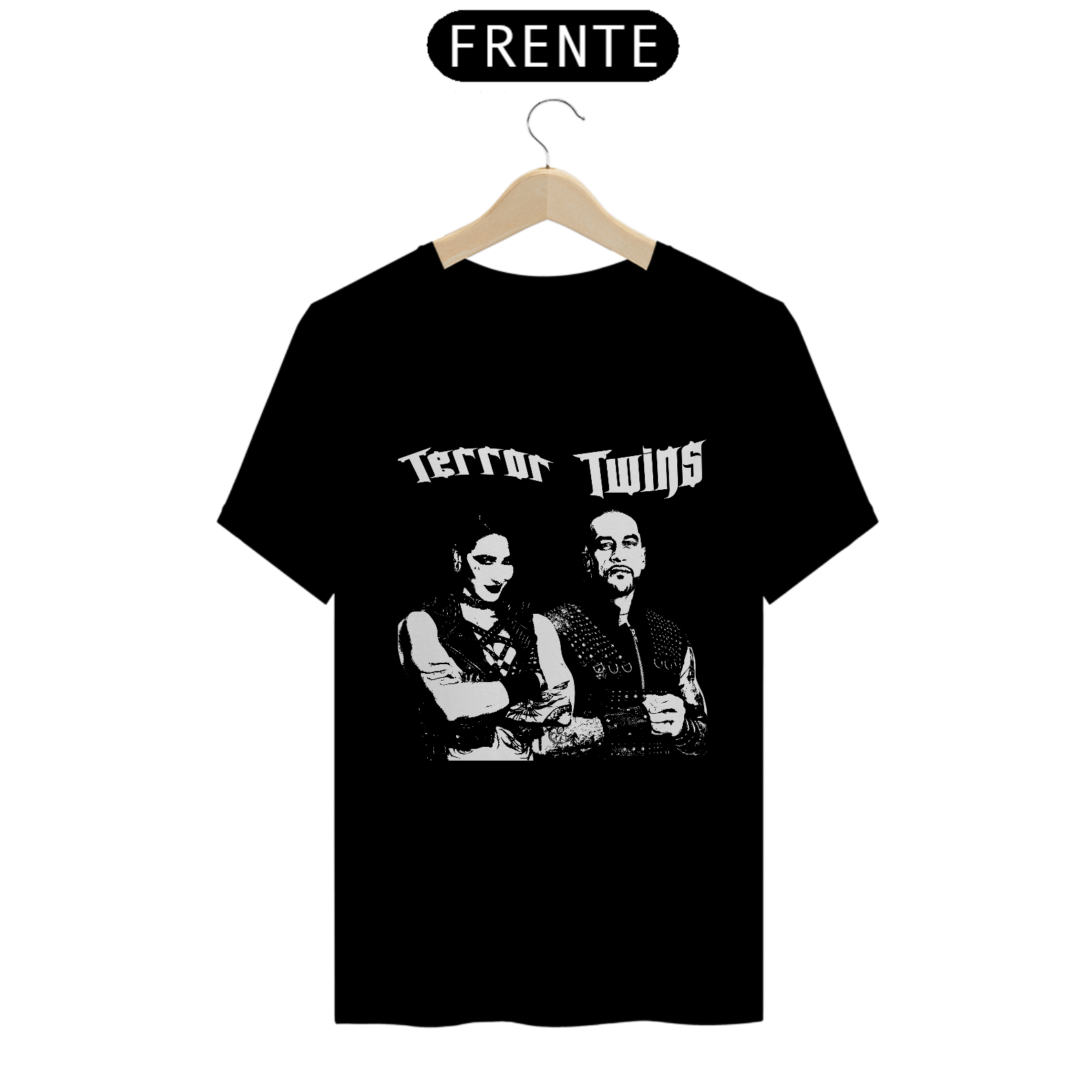 Camiseta Terror Twins - Preta