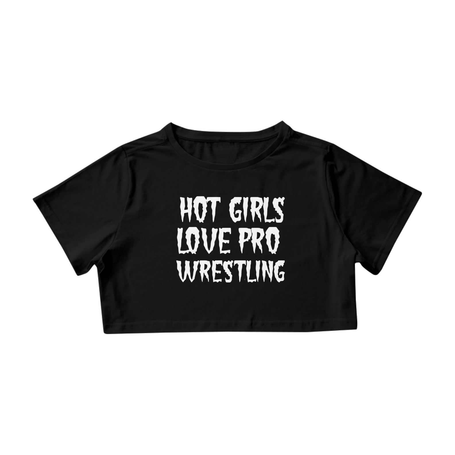 Cropped - Hot Girls Love Pro Wrestling - preto